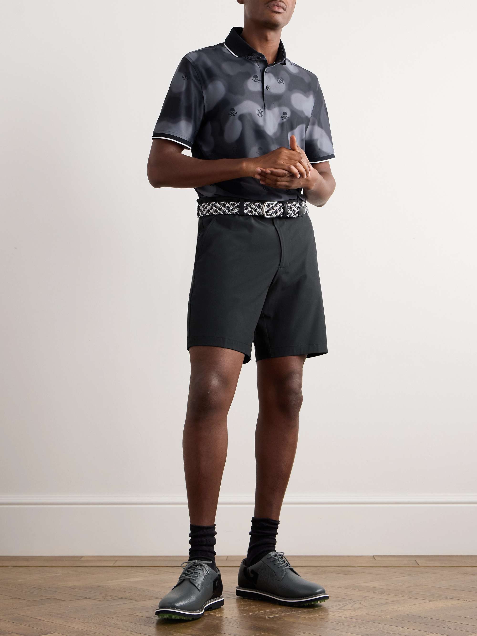 G/FORE Maverick Hybrid Straight-Leg Stretch-Shell Golf Shorts