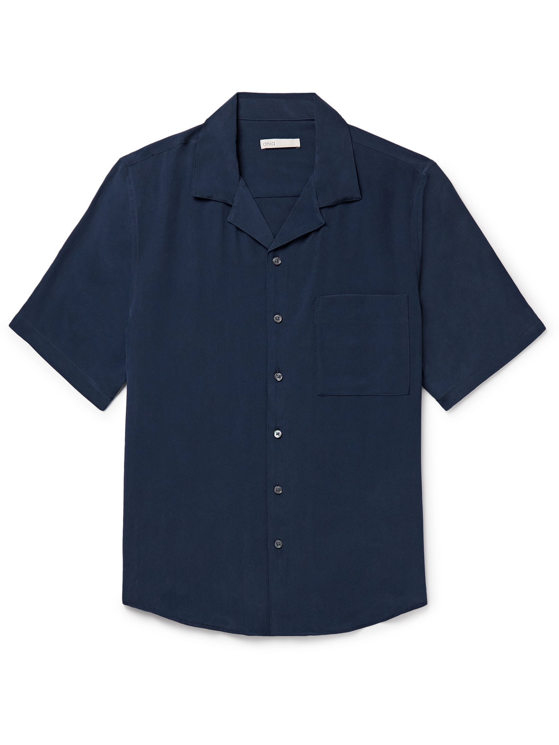 Onia – Vacation Camp-Collar Silk Crepe de Chine Shirt