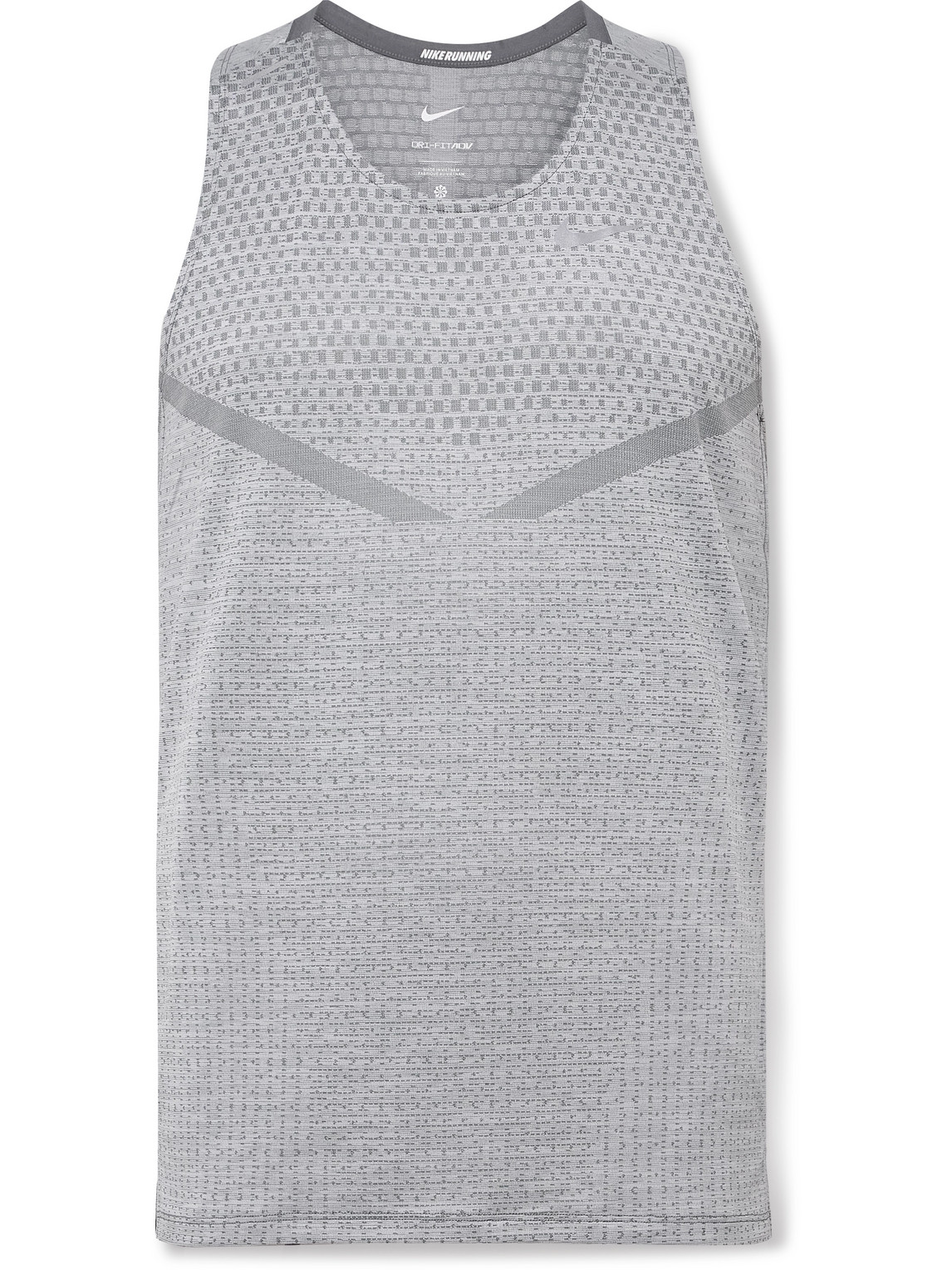 Nike Ultra Slim-fit Dri-fit Adv Techknit Tank Top In Gray