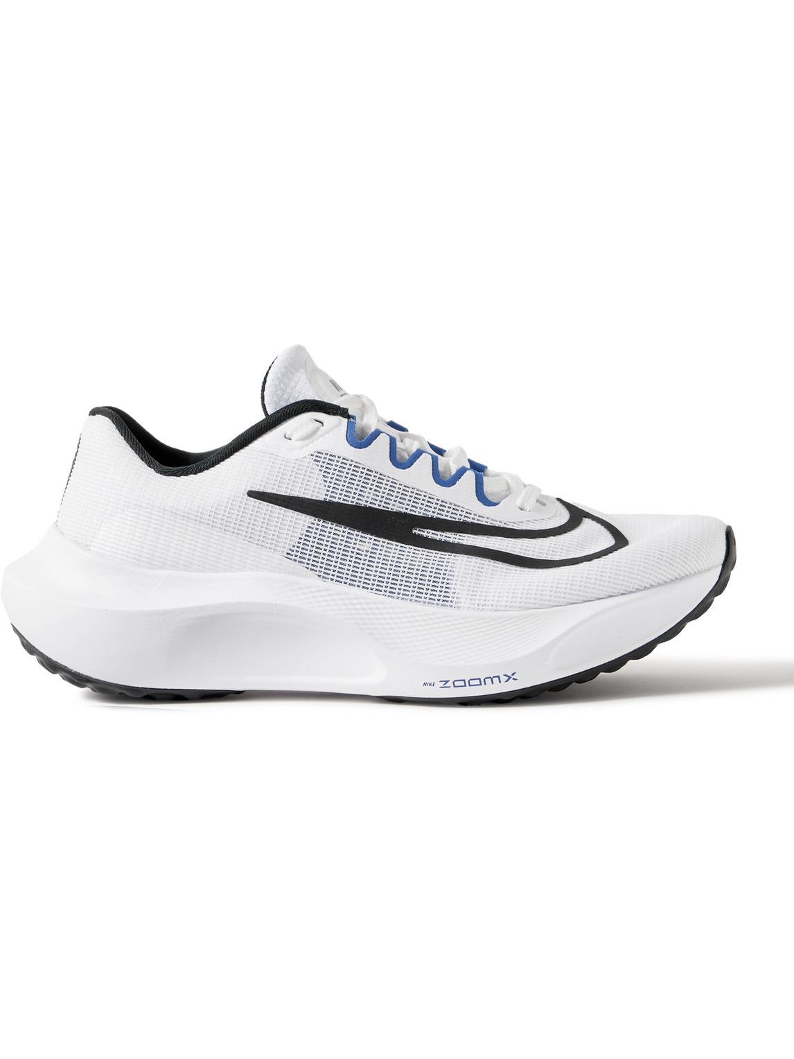 Nike Zoom Fly 5 Rubber-trimmed Mesh Sneakers In White