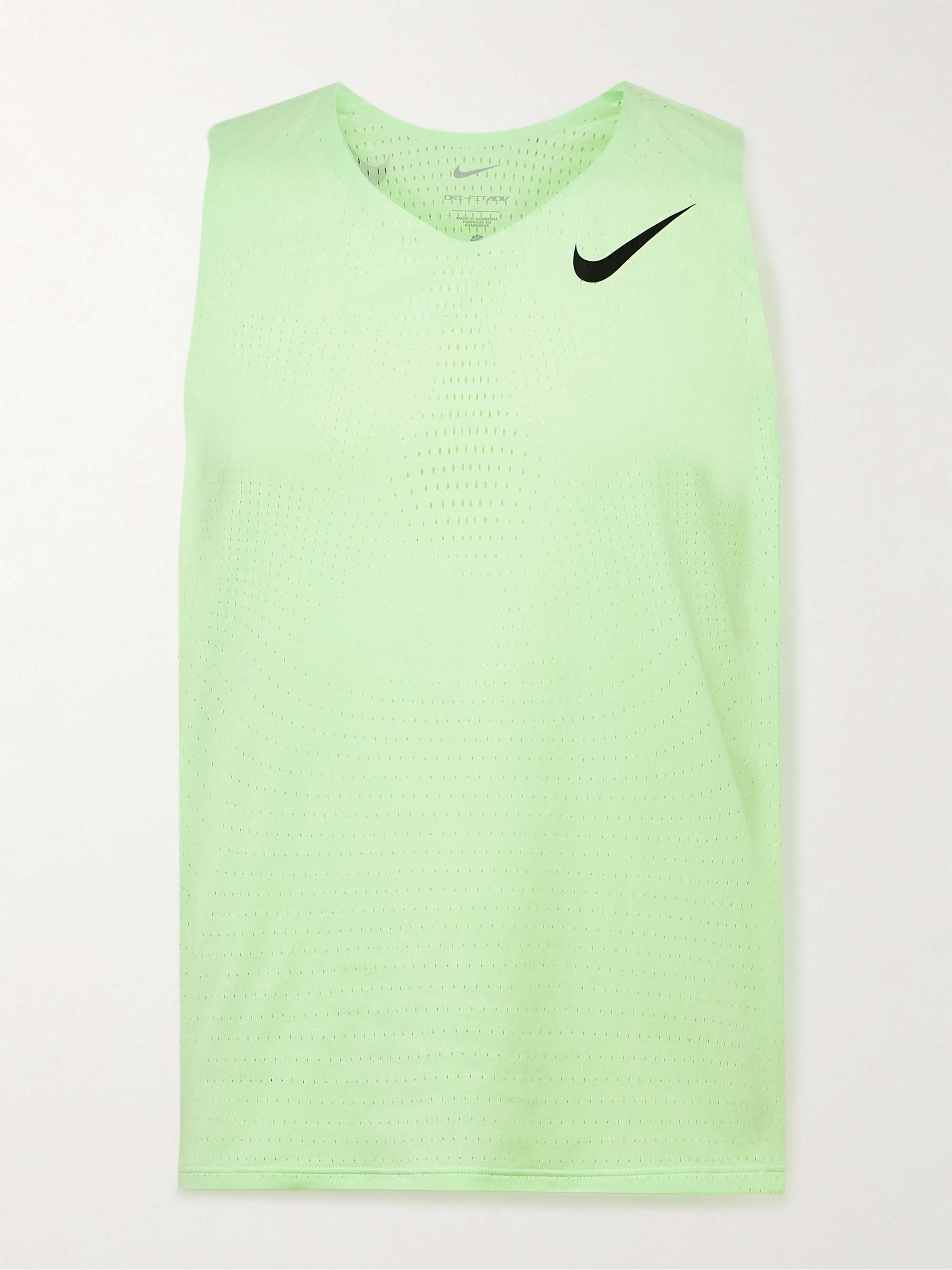 【海外配送可】【送料無料】 RUNNING NIKE AeroSwift Tank ADV Dri-FIT Perforated Slim-Fit 陸上用シャツ