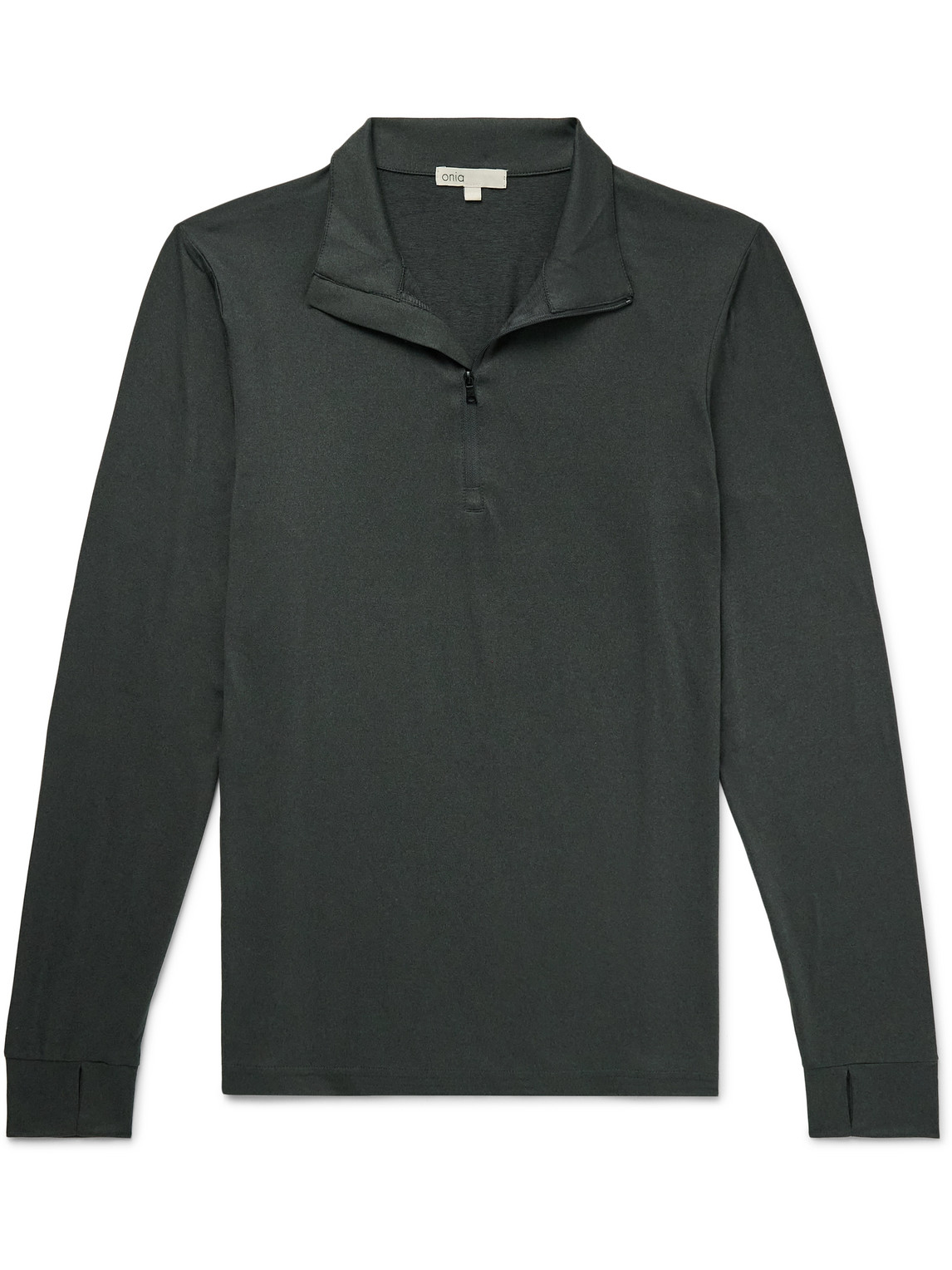 Onia - Everyday Stretch-Jersey Half-Zip Top - Men - Gray - XL