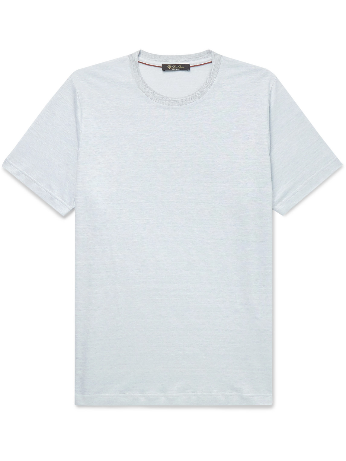 Loro Piana Linen T-shirt In Blue