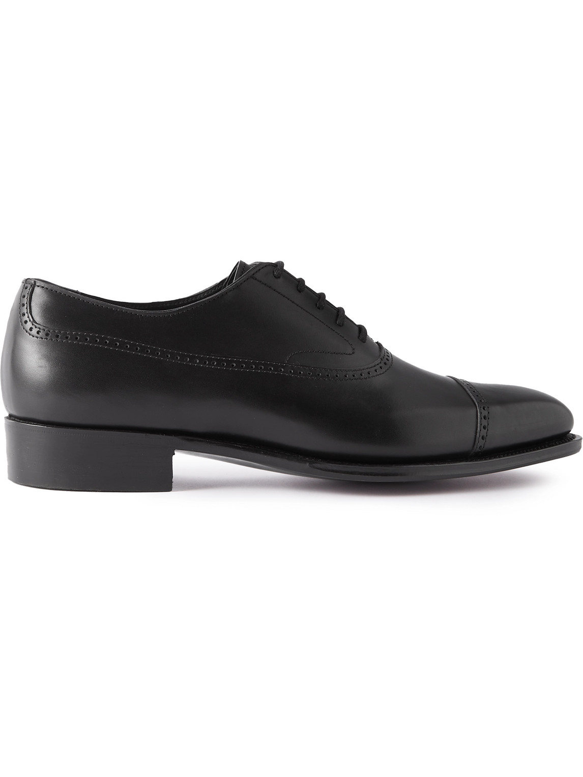 George Cleverley Charles Leather Oxford Shoes In Black