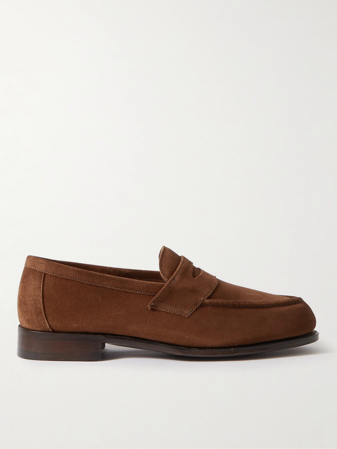 George Cleverley Cannes Suede Penny Loafers - Men