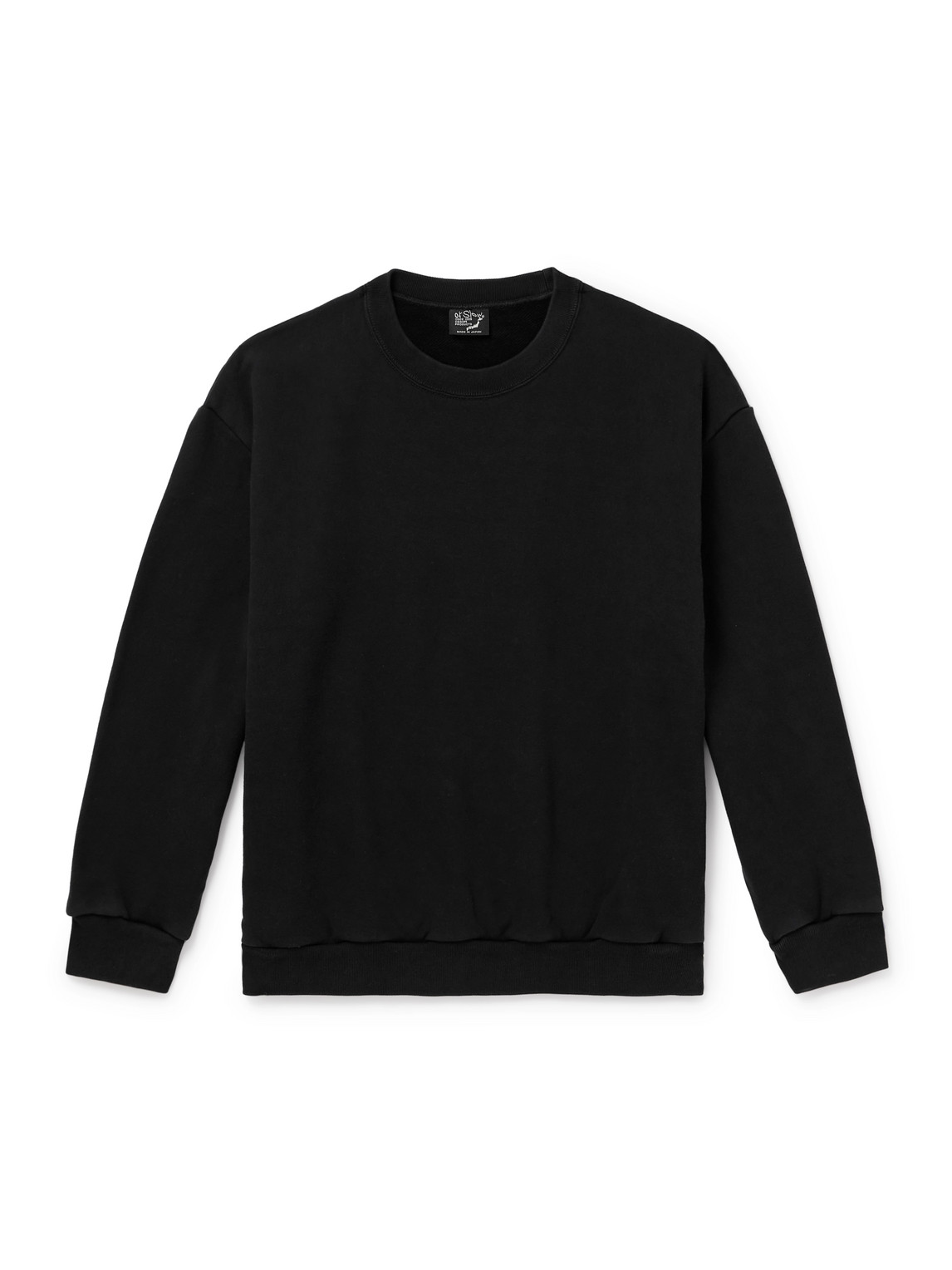 Orslow Cotton-jersey Sweatshirt In Black