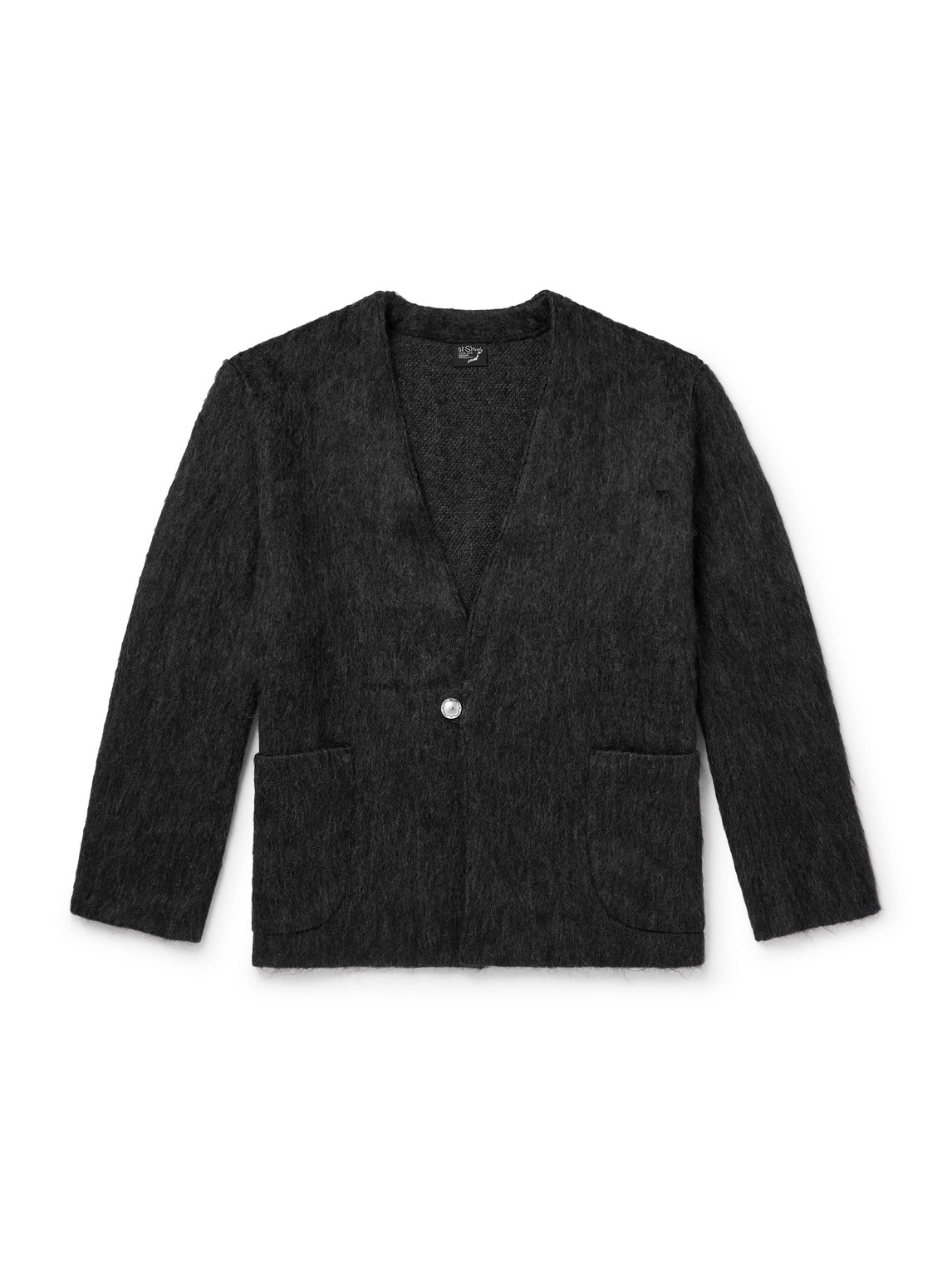 Orslow Oversized Wool-blend Cardigan In Gray