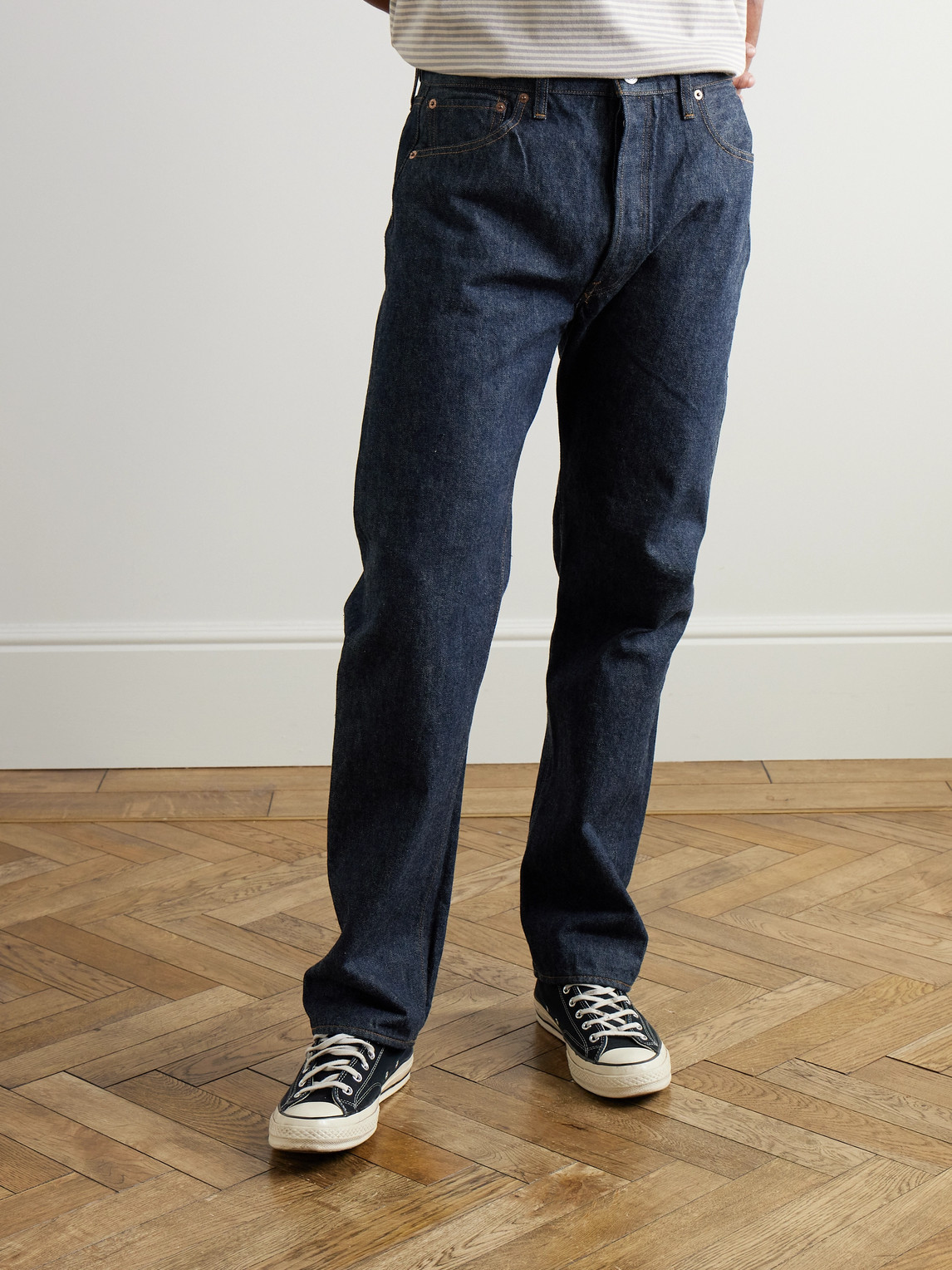 Straight-Leg Selvedge Jeans