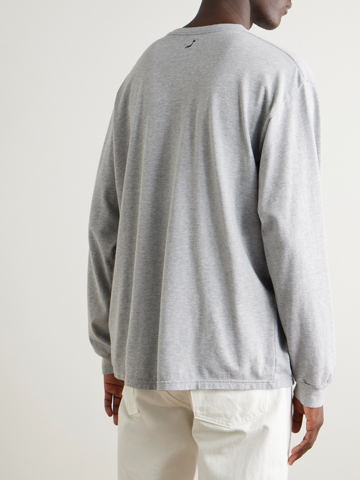 Orslow Cotton-blend Jersey T-shirt In Gray