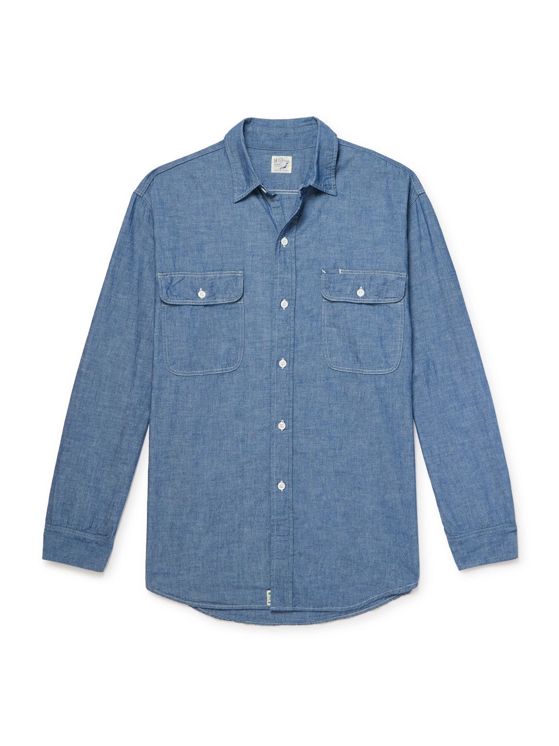 Orslow Cotton-chambray Shirt In Blue