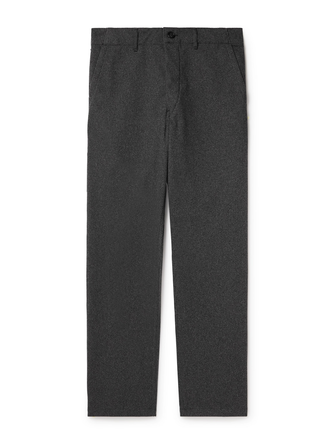 Orslow Straight-leg Houndstooth Tweed Trousers In Grey