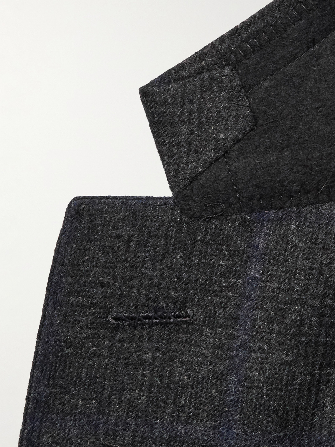 DUNHILL PRINCE OF WALES CHECKED WOOL SUIT JACKET