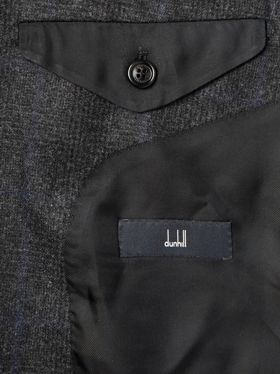 DUNHILL PRINCE OF WALES CHECKED WOOL SUIT JACKET