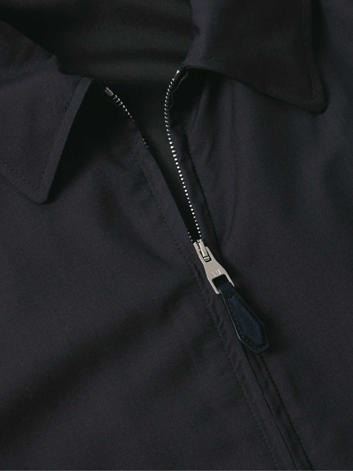 DUNHILL WOOL AND MULBERRY SILK-BLEND BLOUSON JACKET