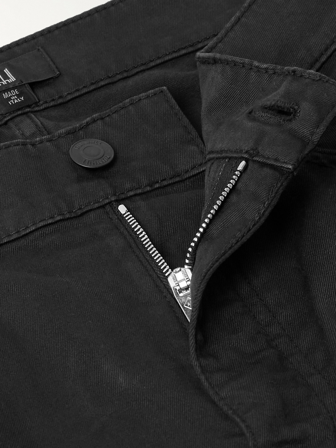 DUNHILL SLIM-FIT COTTON-TWILL TROUSERS