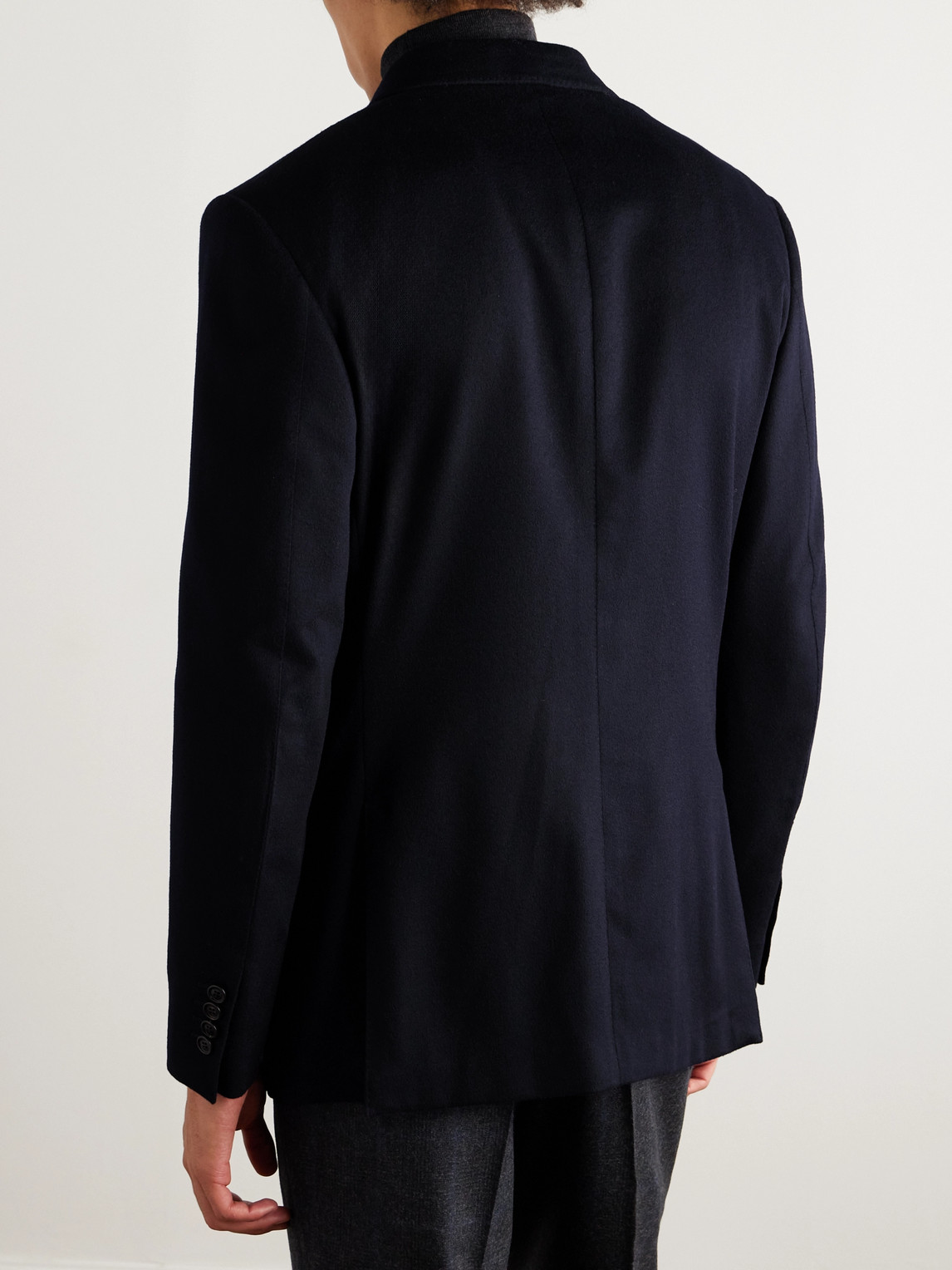 DUNHILL DOUBLE-BREASTED CASHMERE BLAZER 