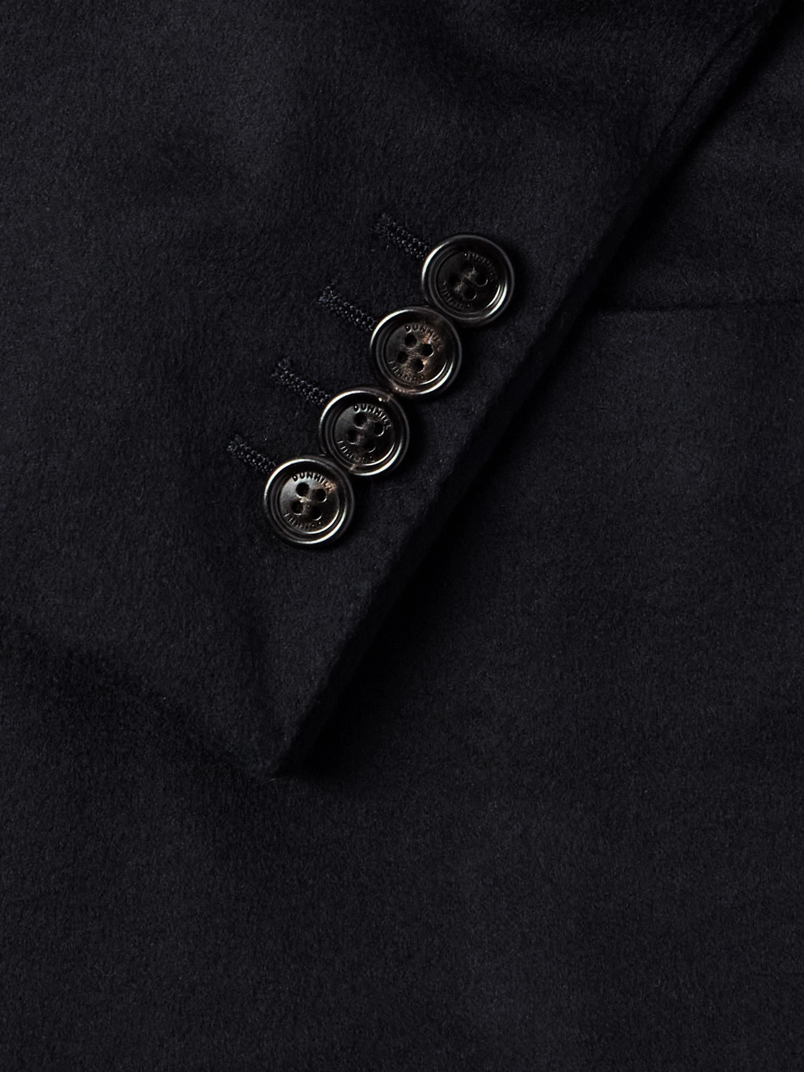 Shop Dunhill Double-breasted Cashmere Blazer In Blue