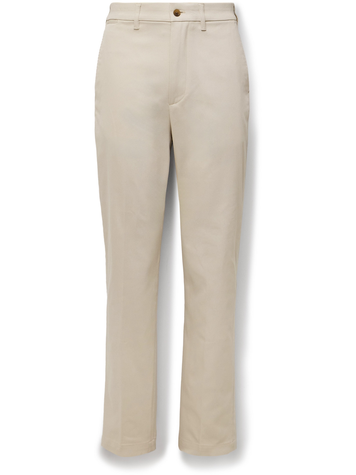 Dunhill Straight-leg Cotton-blend Twill Chinos In Neutrals