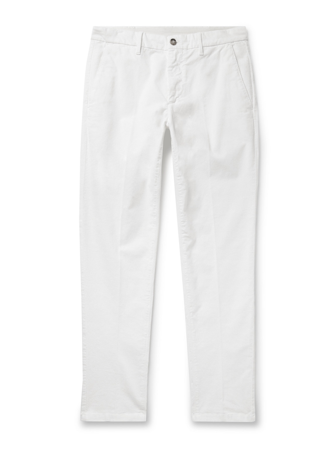 Altea - Jagger Slim-Fit Straight-Leg Garment-Dyed Cotton-Blend Corduroy Trousers - Men - Neutrals - IT 56