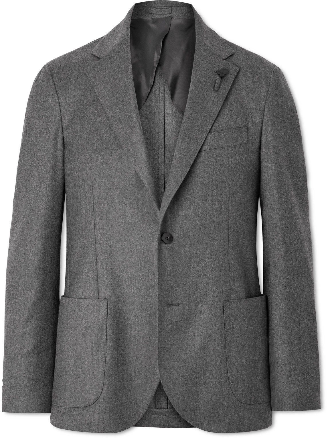 Stretch Wool and Cashmere-Blend Flannel Suit Jacket