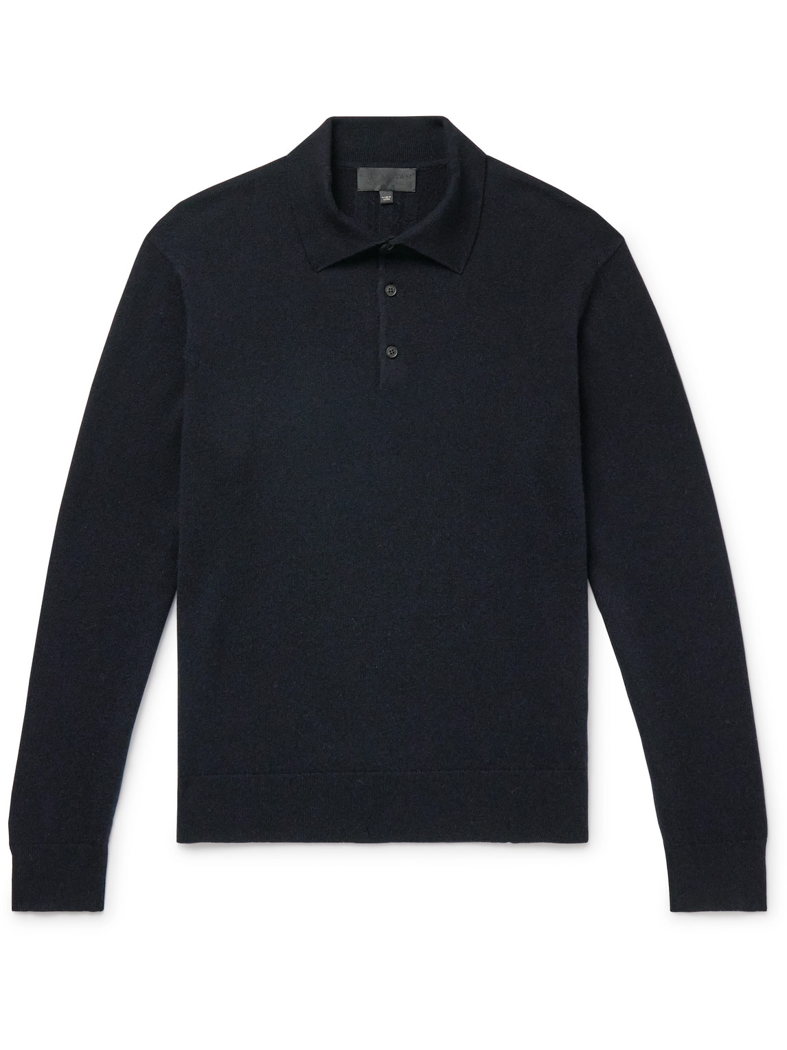 Nili Lotan Jovan Cashmere Polo Shirt In Blue