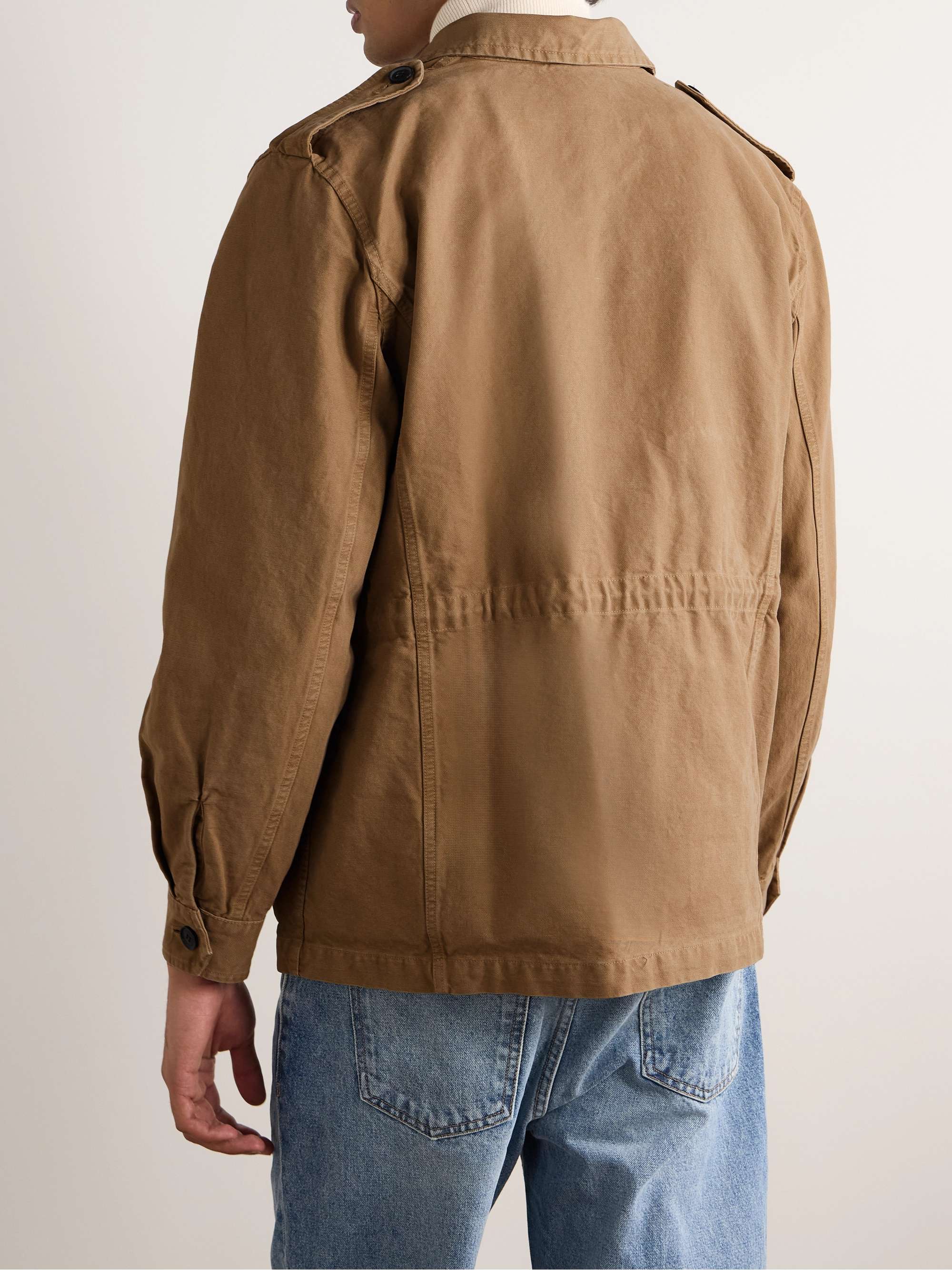NILI LOTAN Charlie Cotton-Canvas Shirt Jacket