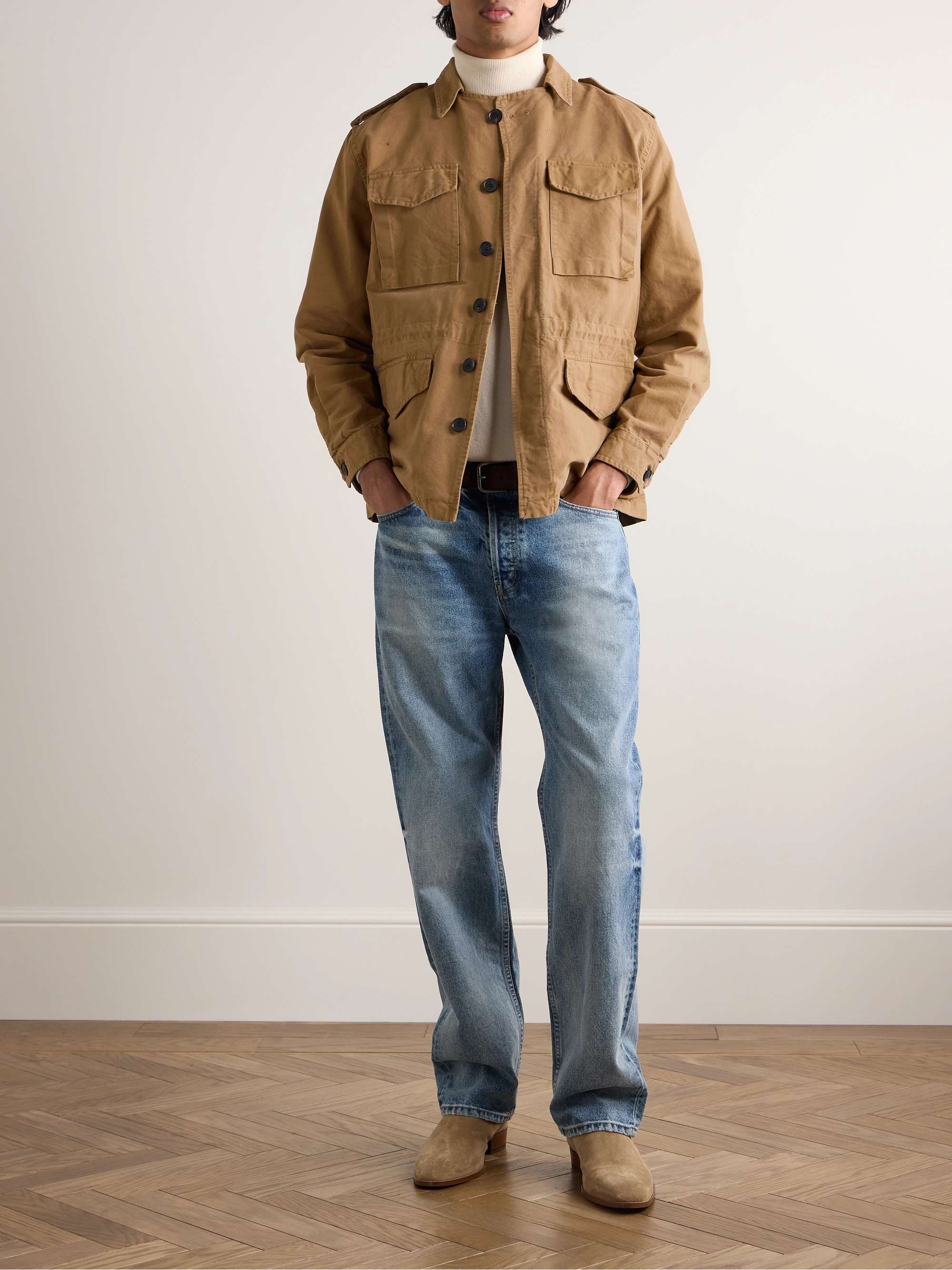 NILI LOTAN Charlie Cotton-Canvas Shirt Jacket