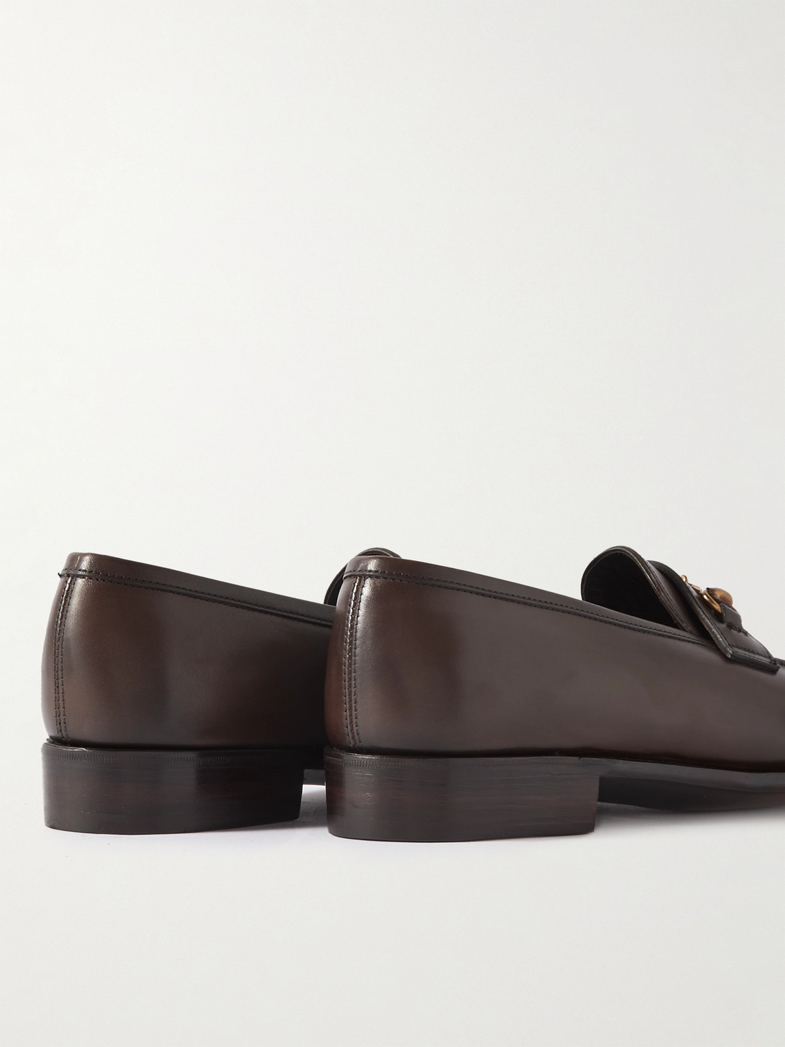 Shop George Cleverley Horsebit Leather Loafers In Brown