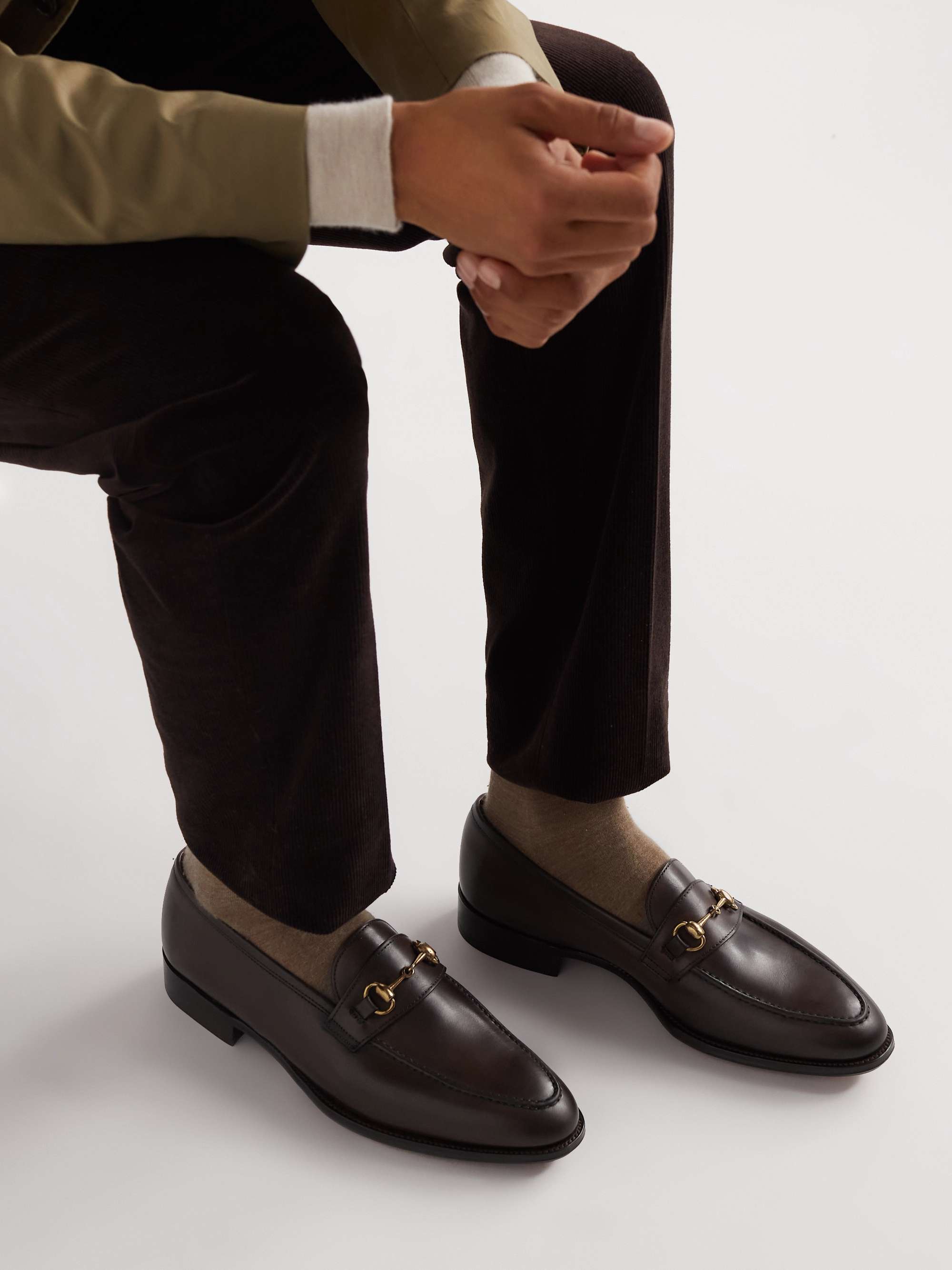 GEORGE CLEVERLEY Horsebit Leather Loafers for Men | MR PORTER