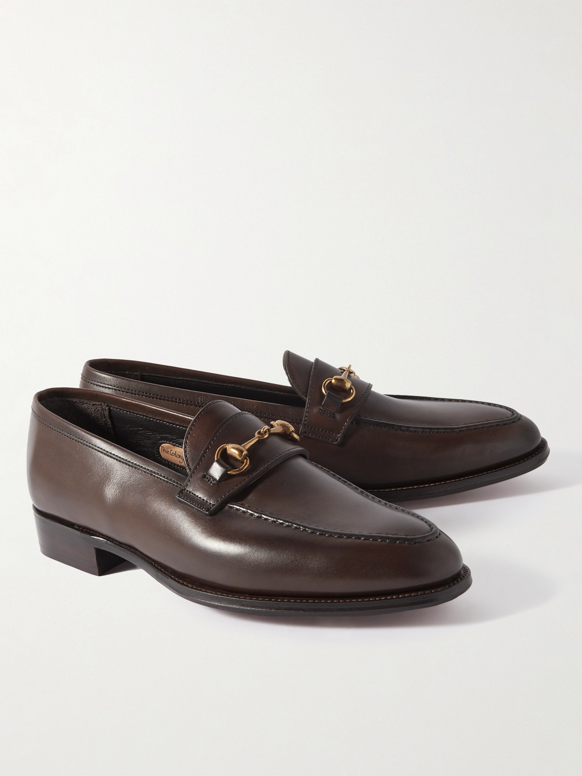 Shop George Cleverley Horsebit Leather Loafers In Brown