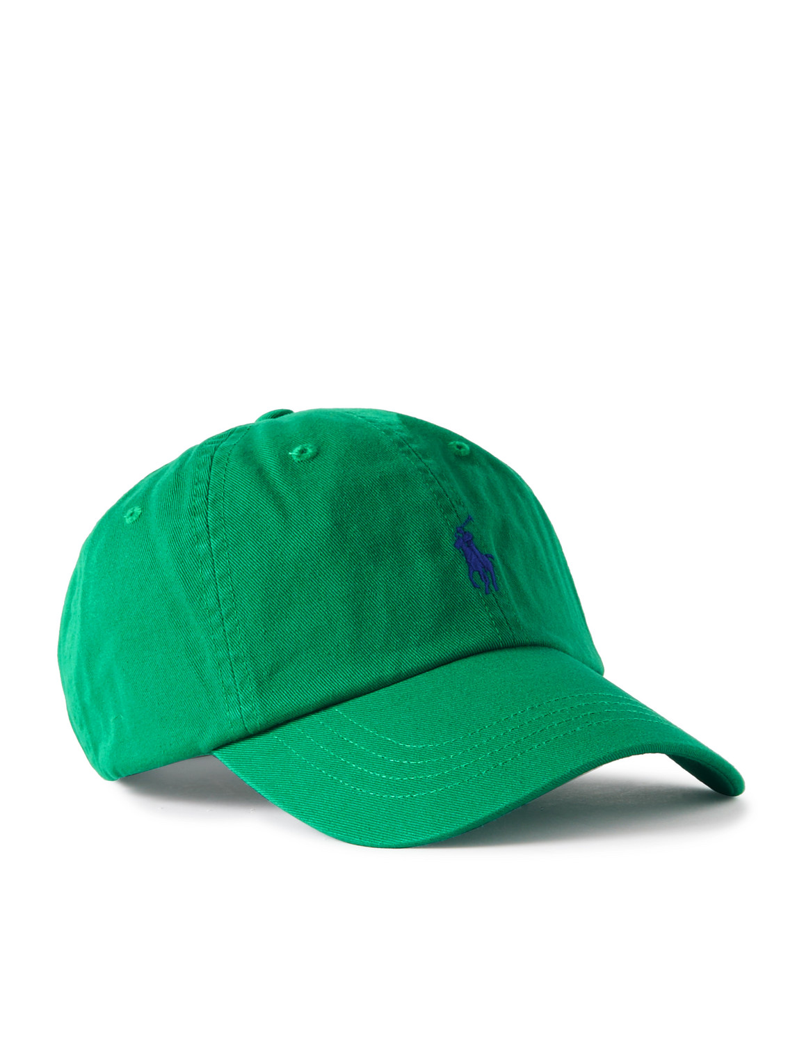 Polo Ralph Lauren Logo-embroidered Cotton-twill Baseball Cap In Green