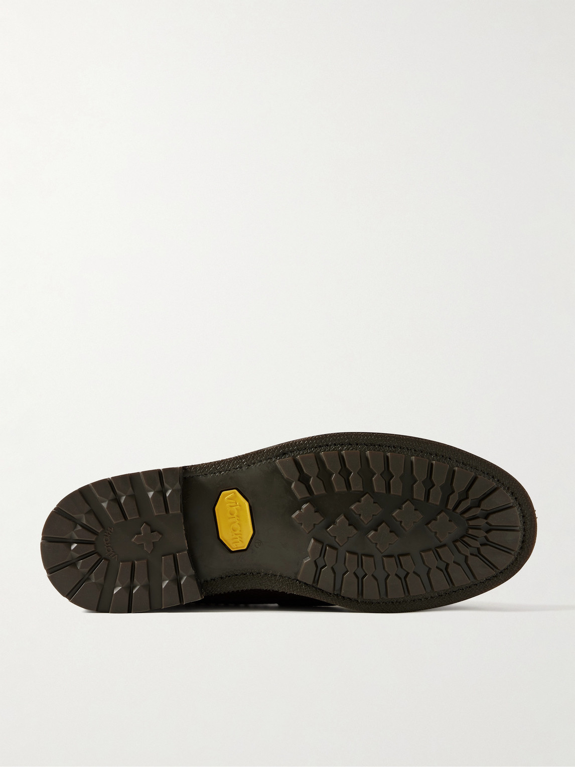 YUKETEN ROB'S PEBBLE-GRAIN LEATHER PENNY LOAFERS