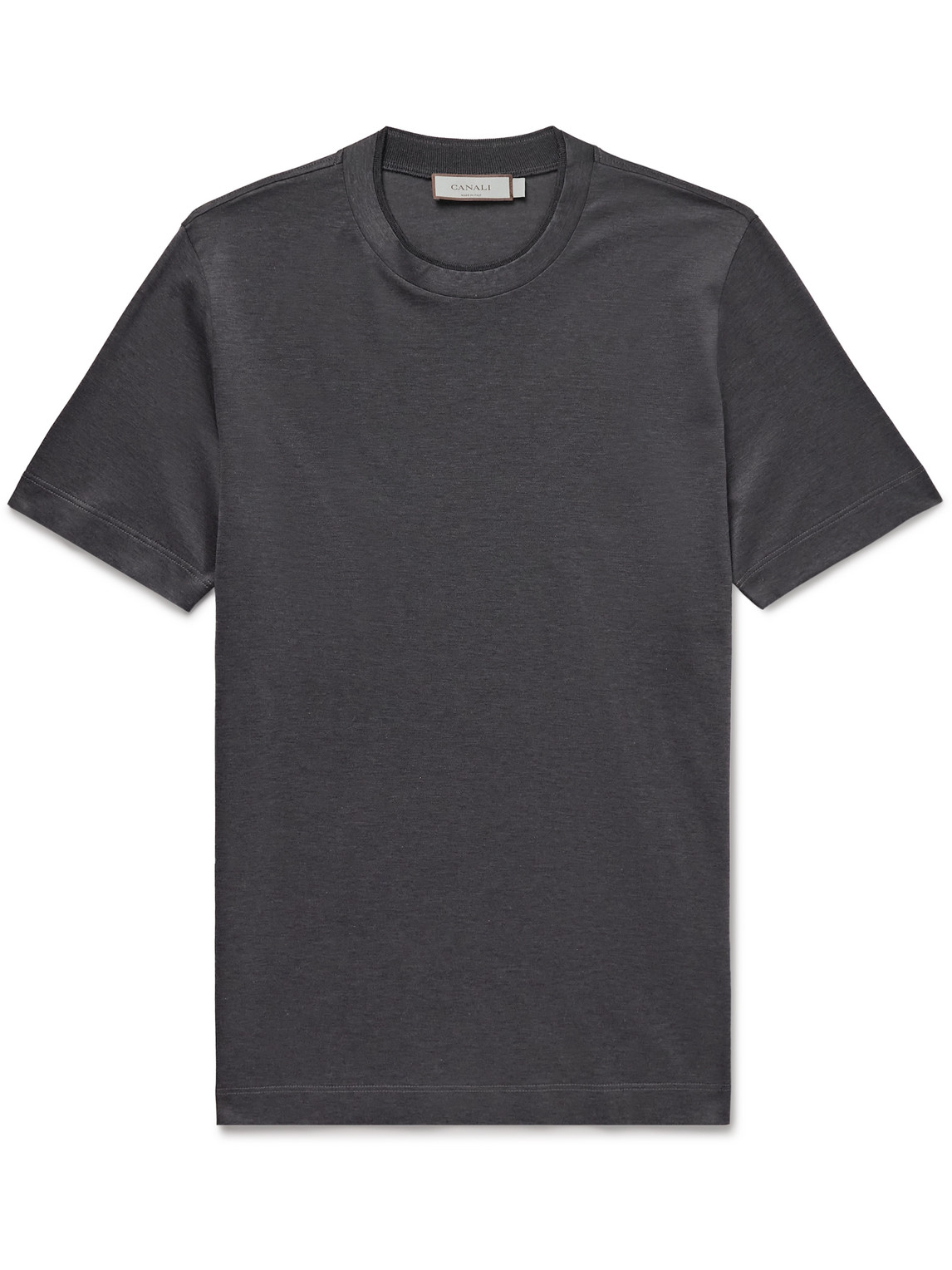 Canali - Cotton-Jersey T-Shirt - Men - Gray - IT 48