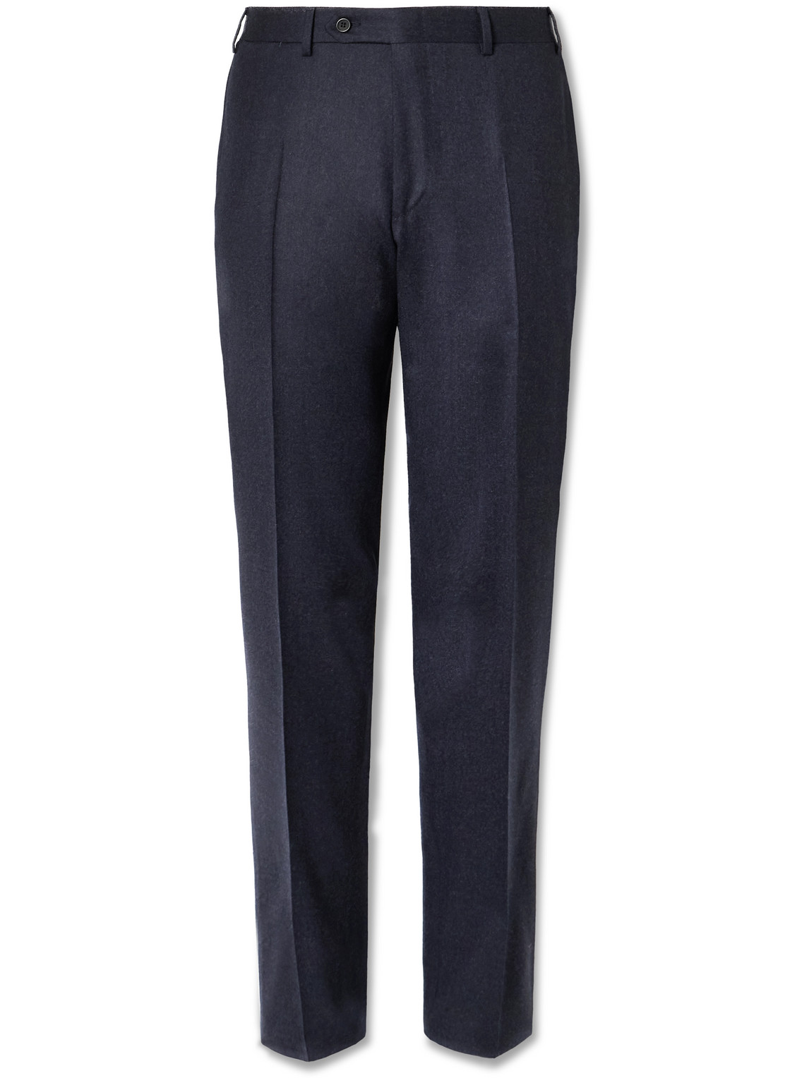 Canali - Kei Slim-Fit Wool-Flannel Trousers - Men - Blue - IT 54