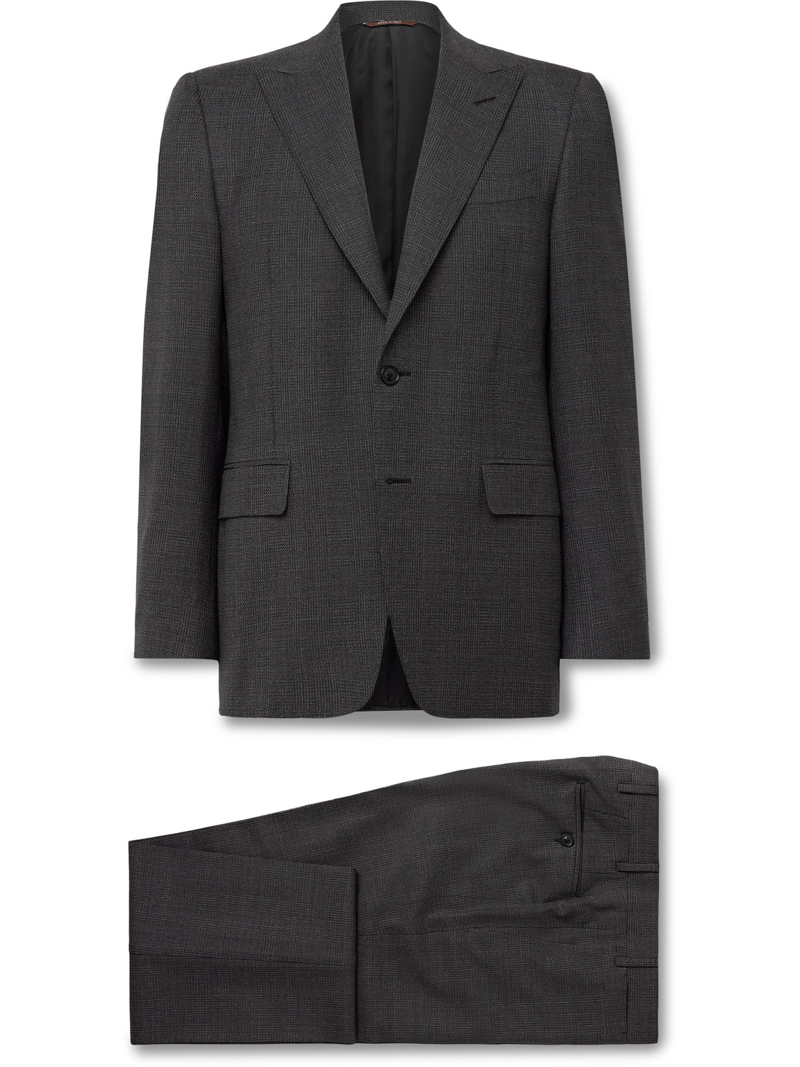Slim-Fit Prince of Wales Checked Super 160s Wool Suit