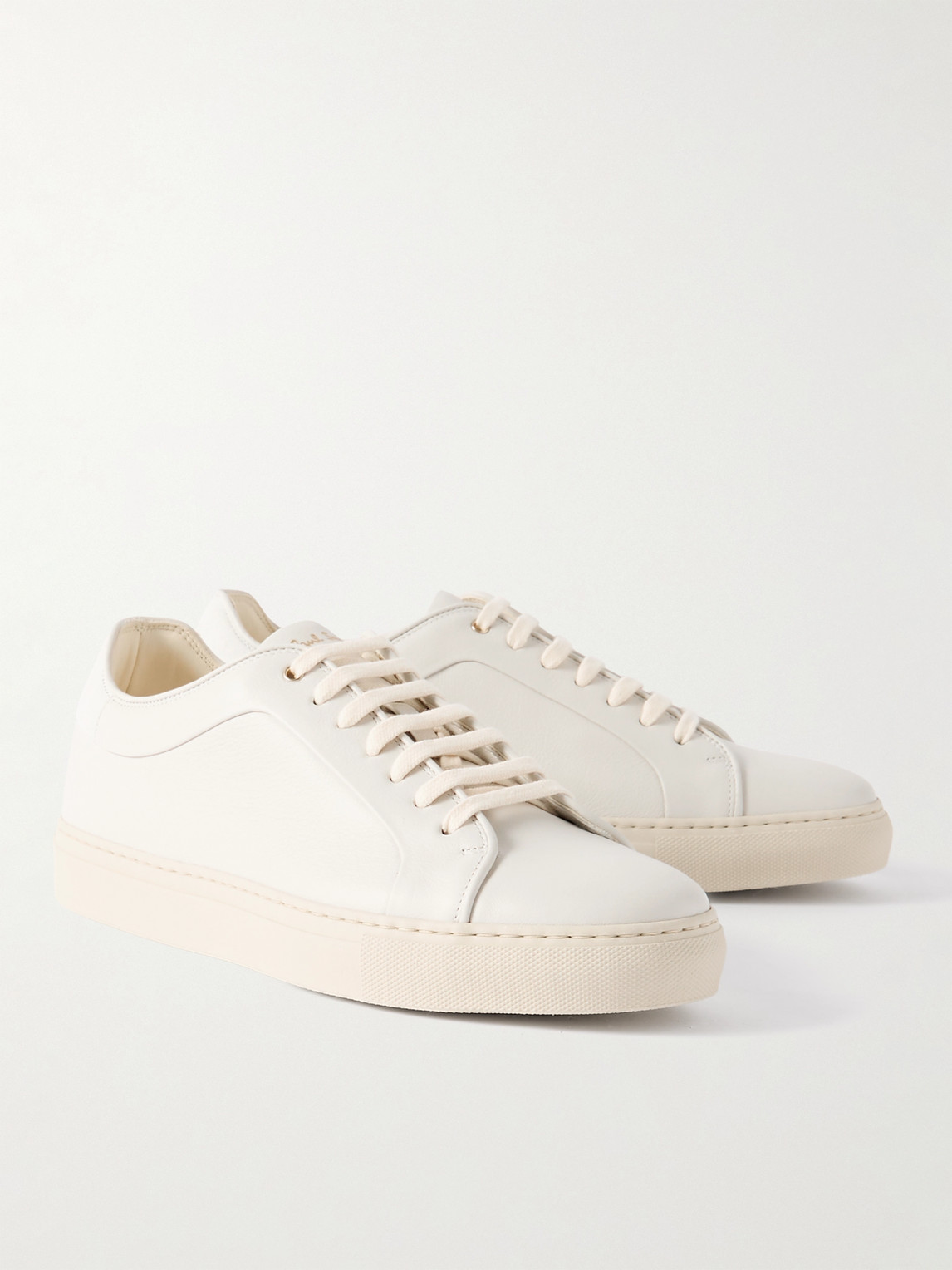 Shop Paul Smith Basso Lux Suede-trimmed Leather Sneakers In Neutrals