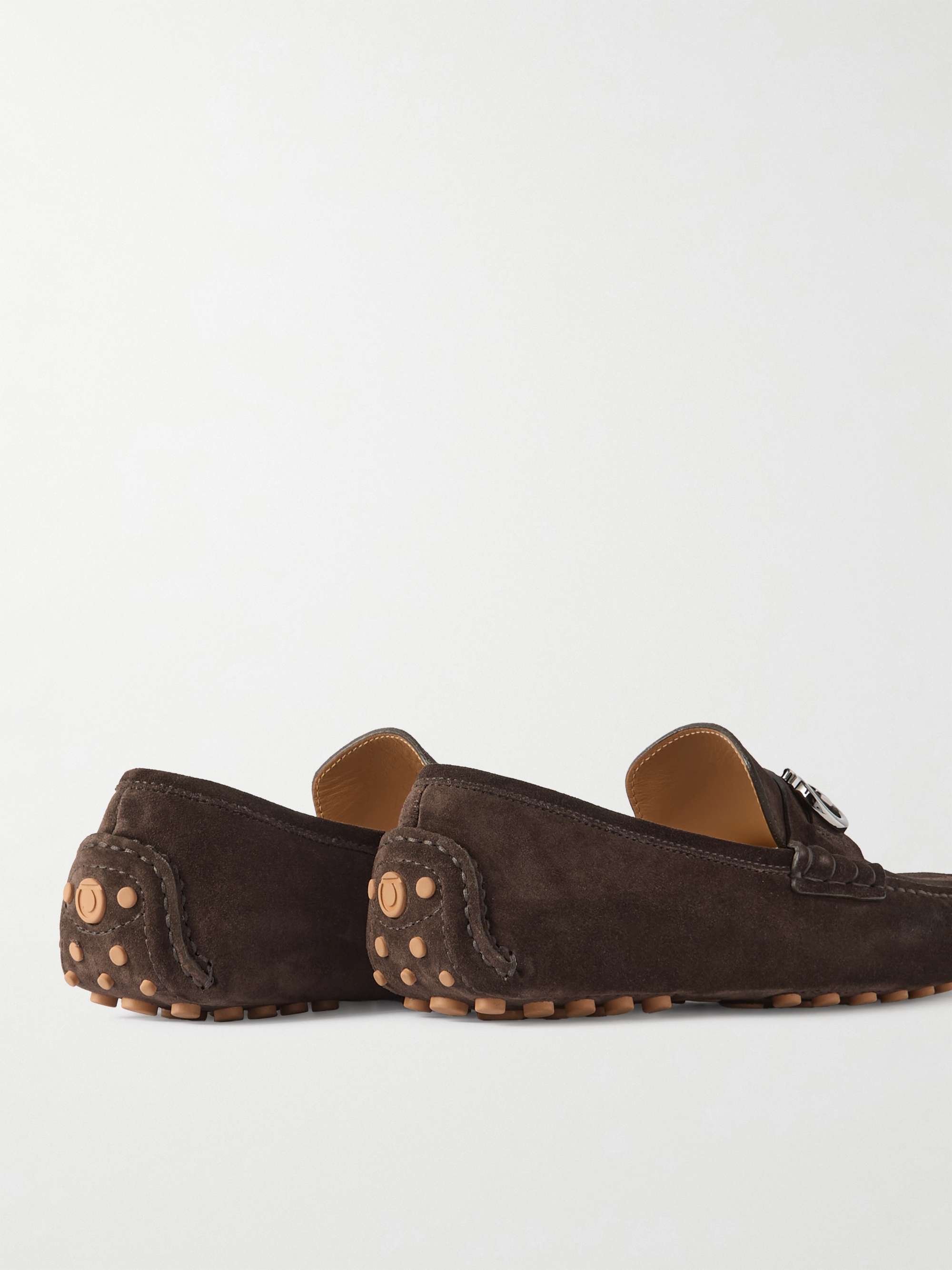 FERRAGAMO Grazioso Full-Grain Leather Driving Shoes