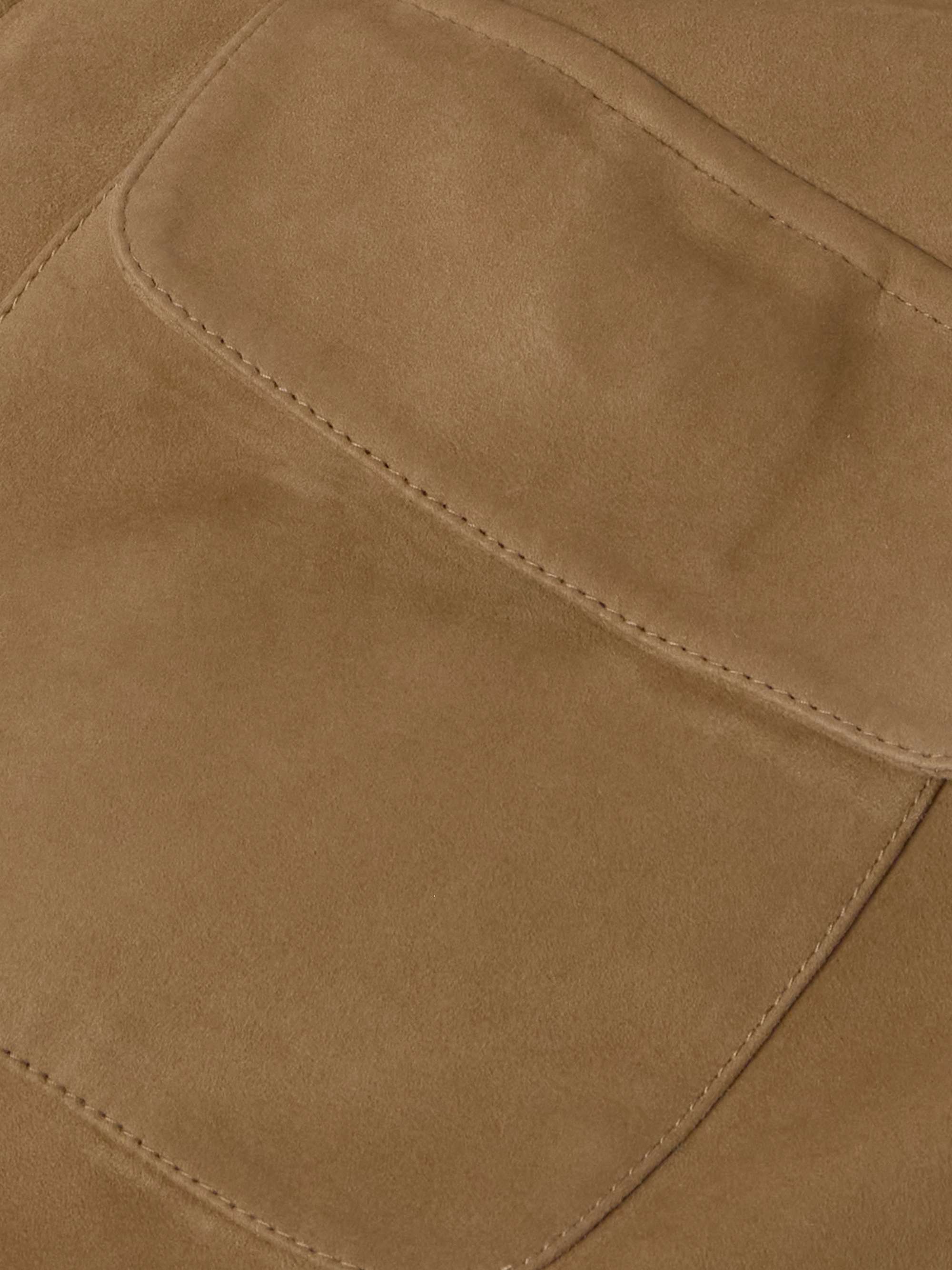 LORO PIANA قميص علوي من جلد السويد
