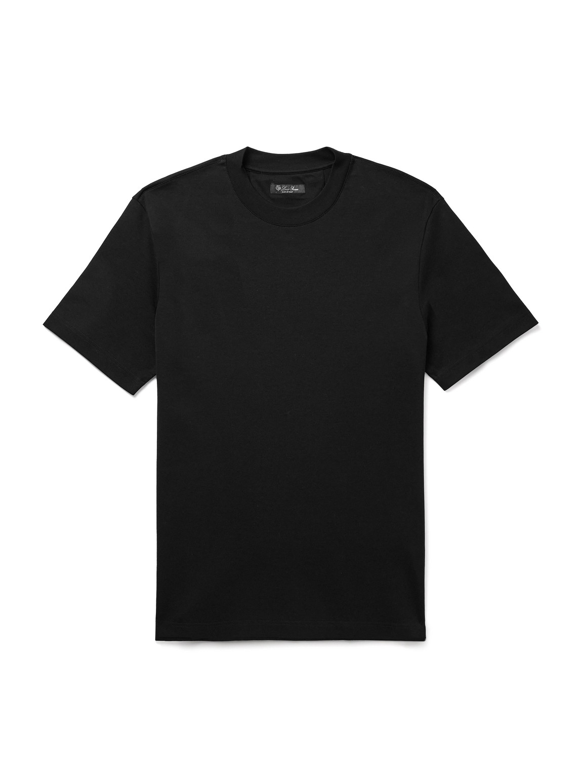 Loro Piana Cotton-jersey T-shirt In Black