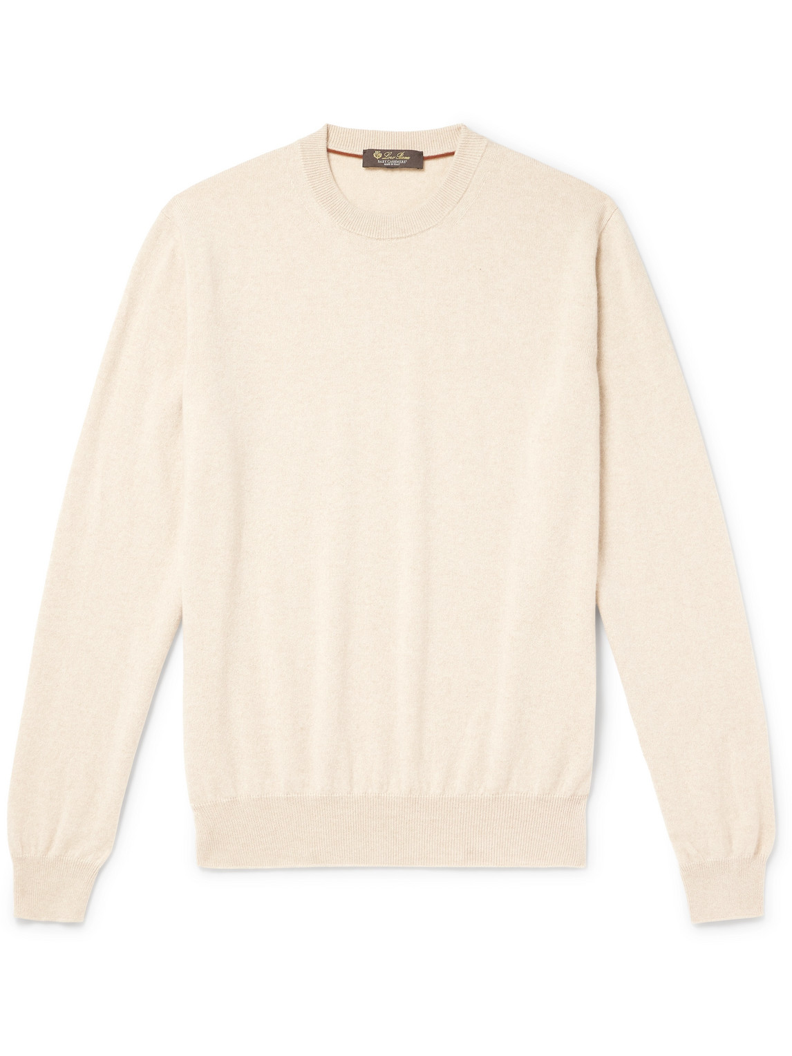 Loro Piana Slim-fit Baby Cashmere Sweater In Neutrals