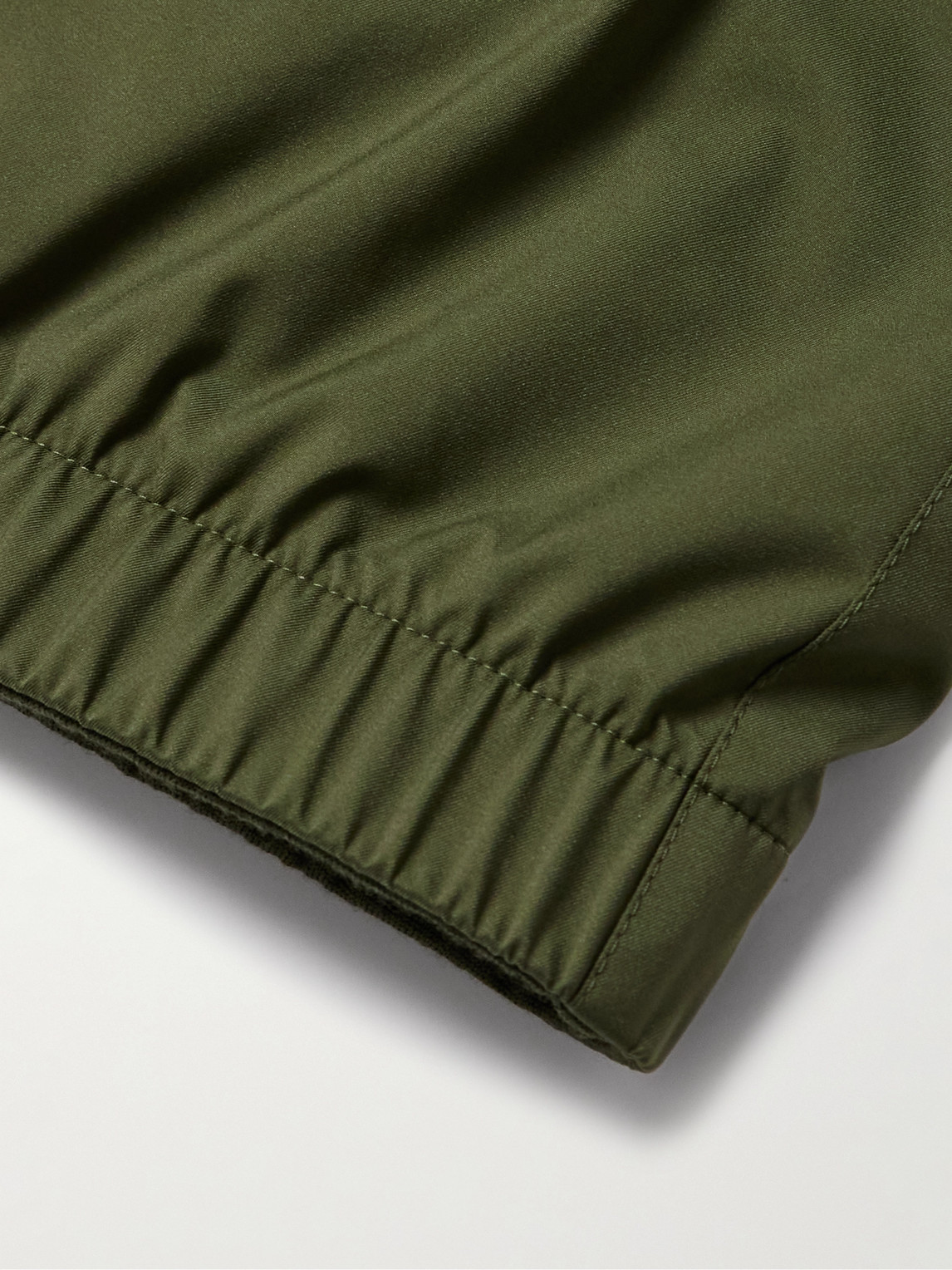 Loro Piana Reversible Storm System® Shell And Super Wish® Virgin Wool Gilet In Green