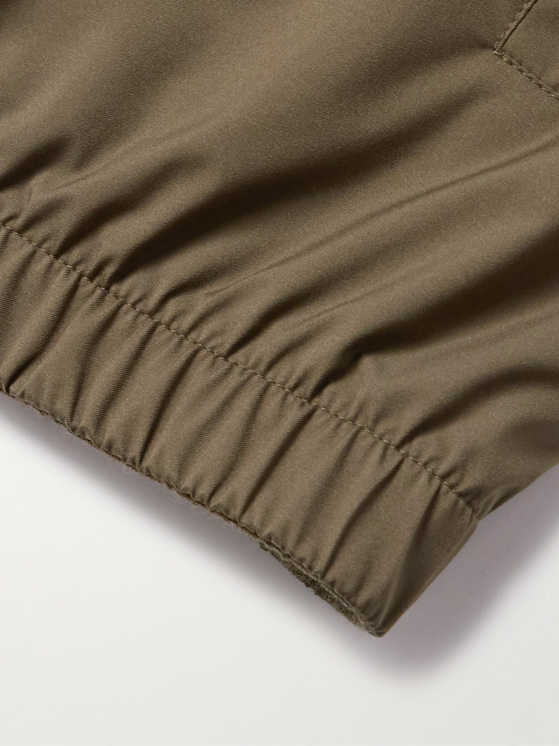 Loro Piana Reversible Storm System® Shell And Super Wish® Virgin Wool Gilet In Green