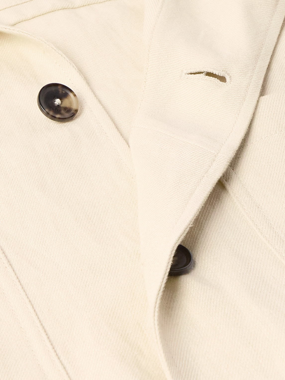 Loro Piana Evando Linen-twill Overshirt In Neutrals