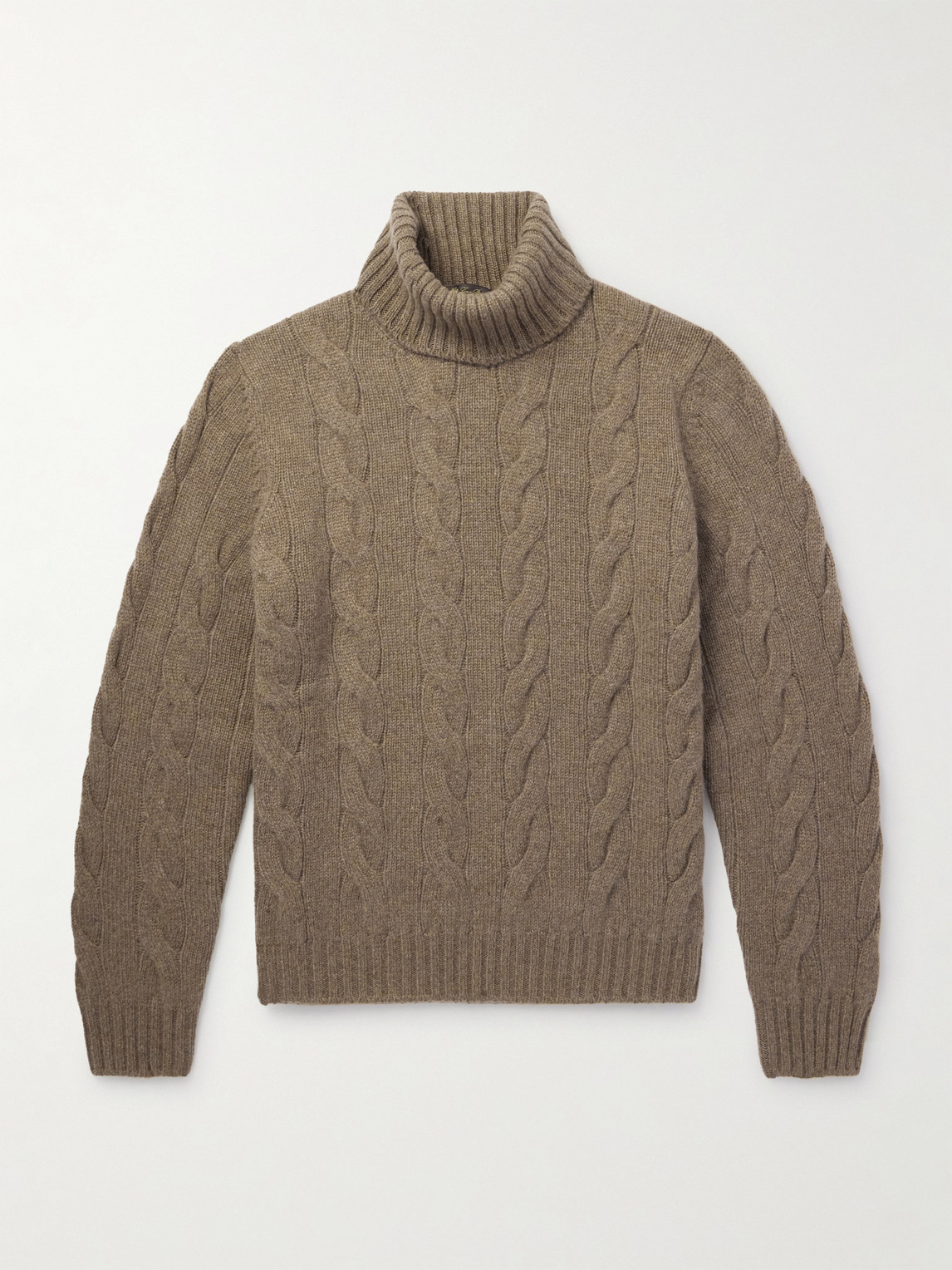 Loro Piana Napier Cable-Knit Cashmere Rollneck Sweater - Men