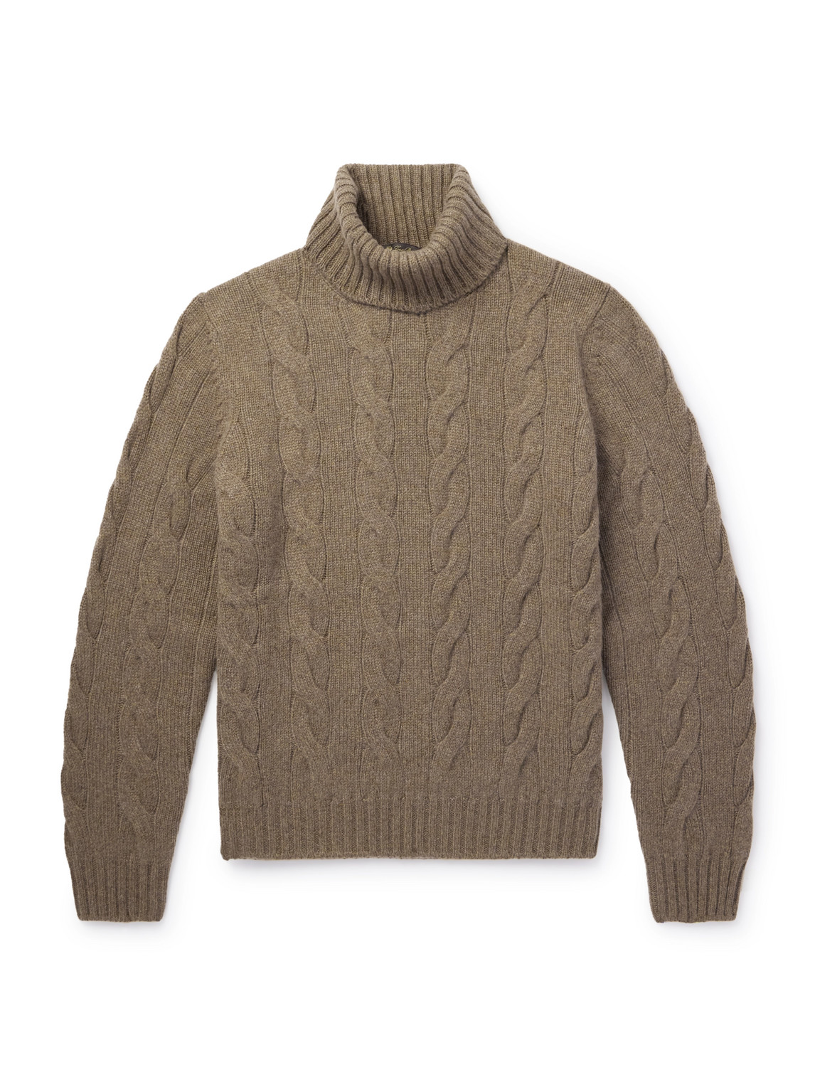 Napier Cable-Knit Cashmere Rollneck Sweater