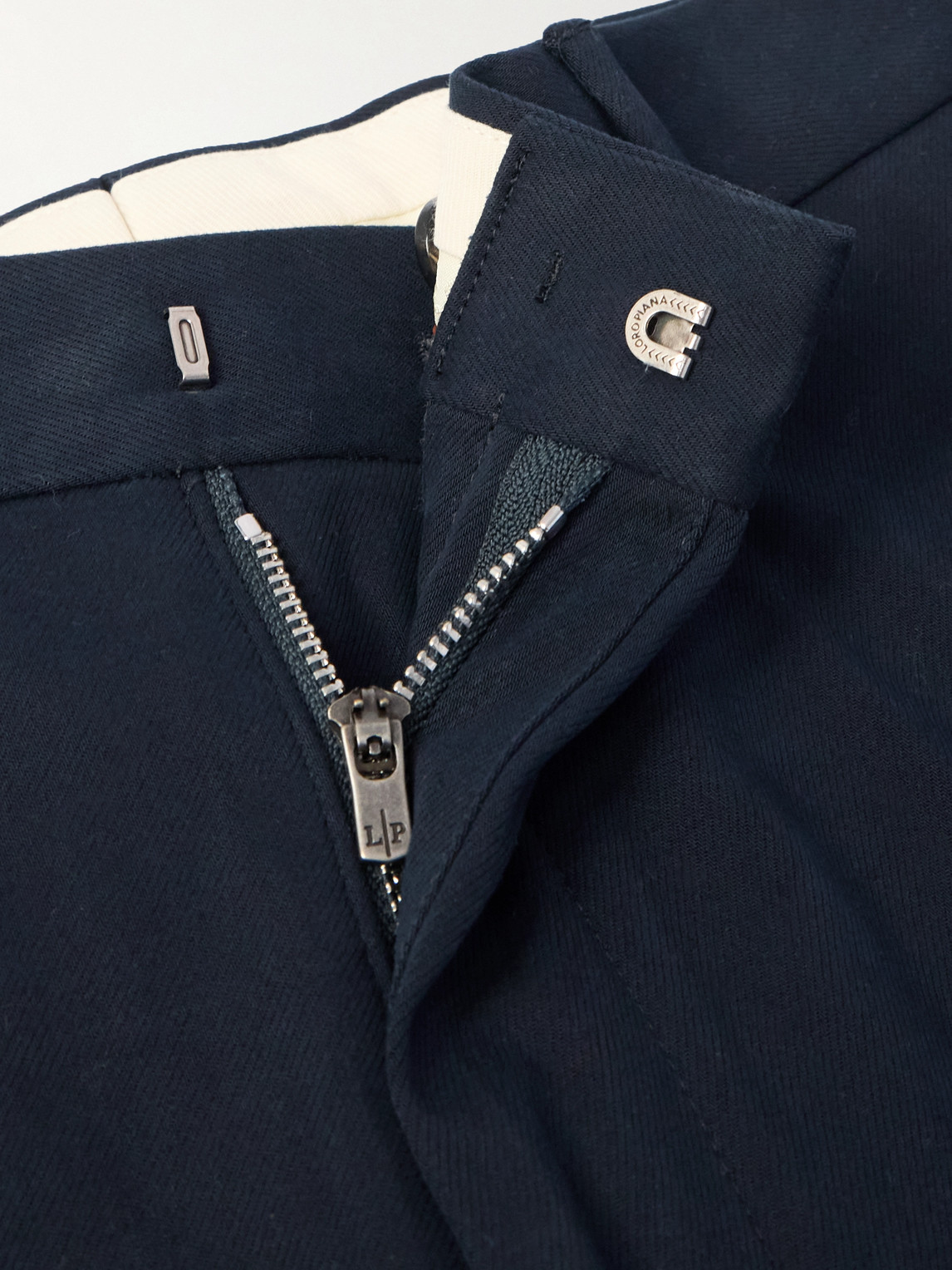 Loro Piana Jarno Austin Straight-leg Stretch-cotton Twill Trousers In Blue