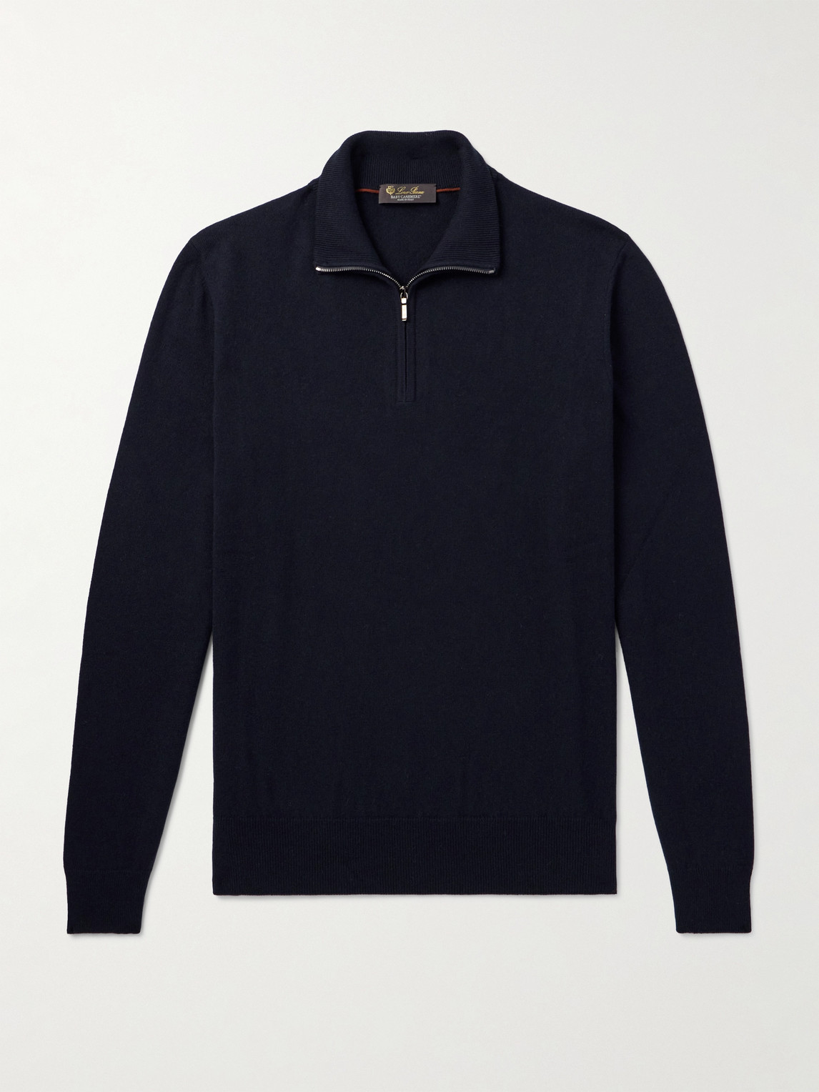 Loro Piana Slim-Fit Baby Cashmere Half-Zip Sweater - Men