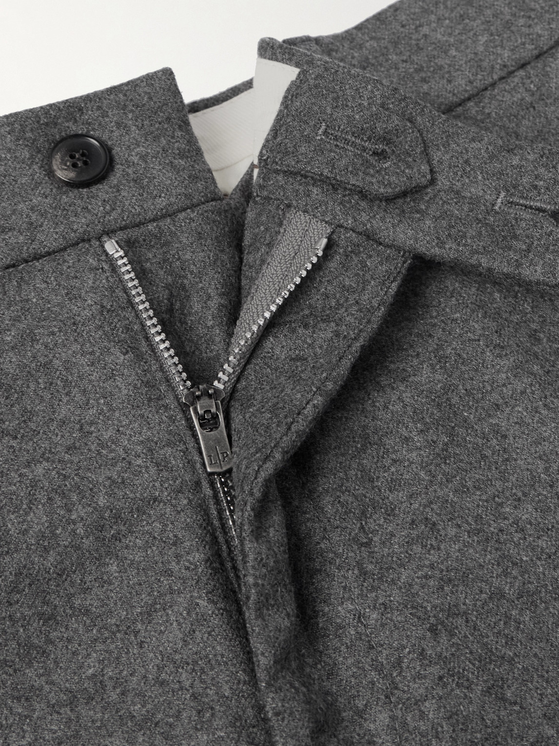 Loro Piana Carlo Straight-leg Wool And Cashmere-blend Flannel Trousers In Gray