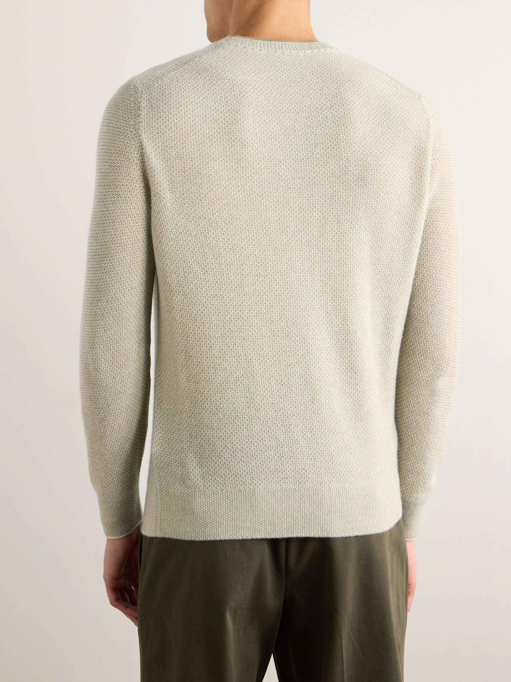 LORO PIANA City Birdseye Baby Cashmere Sweater
