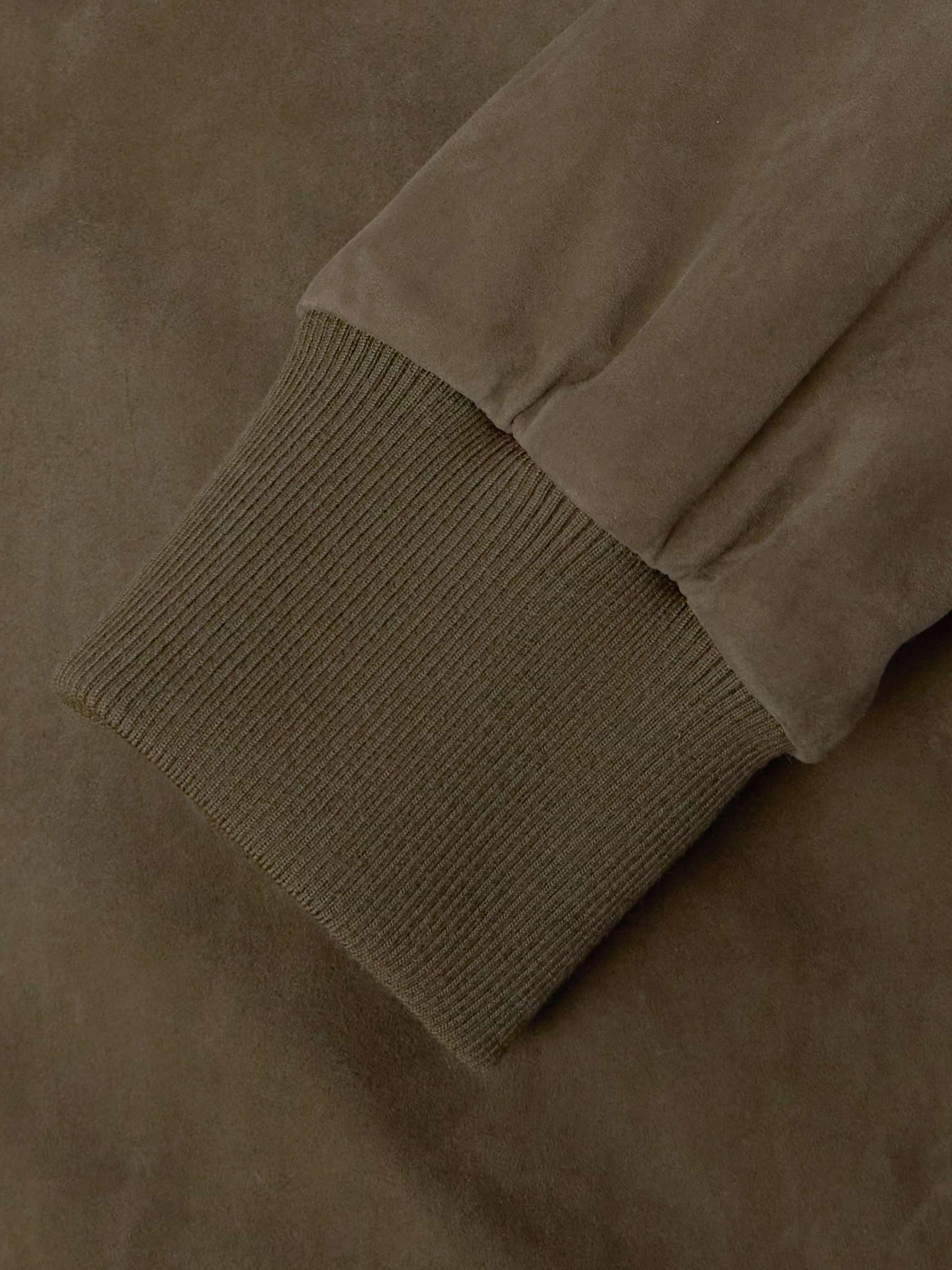 LORO PIANA LP IVY Suede Bomber Jacket